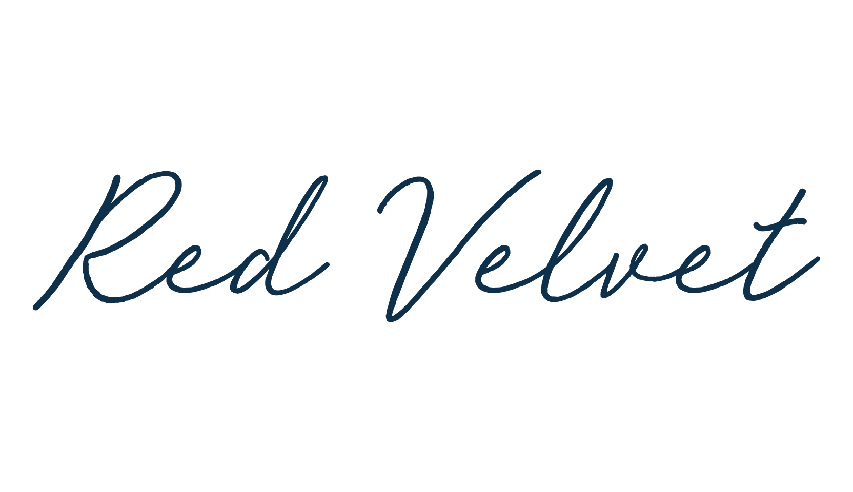 Red Velvet, script handwritten fancy decorative calligraphy font preview