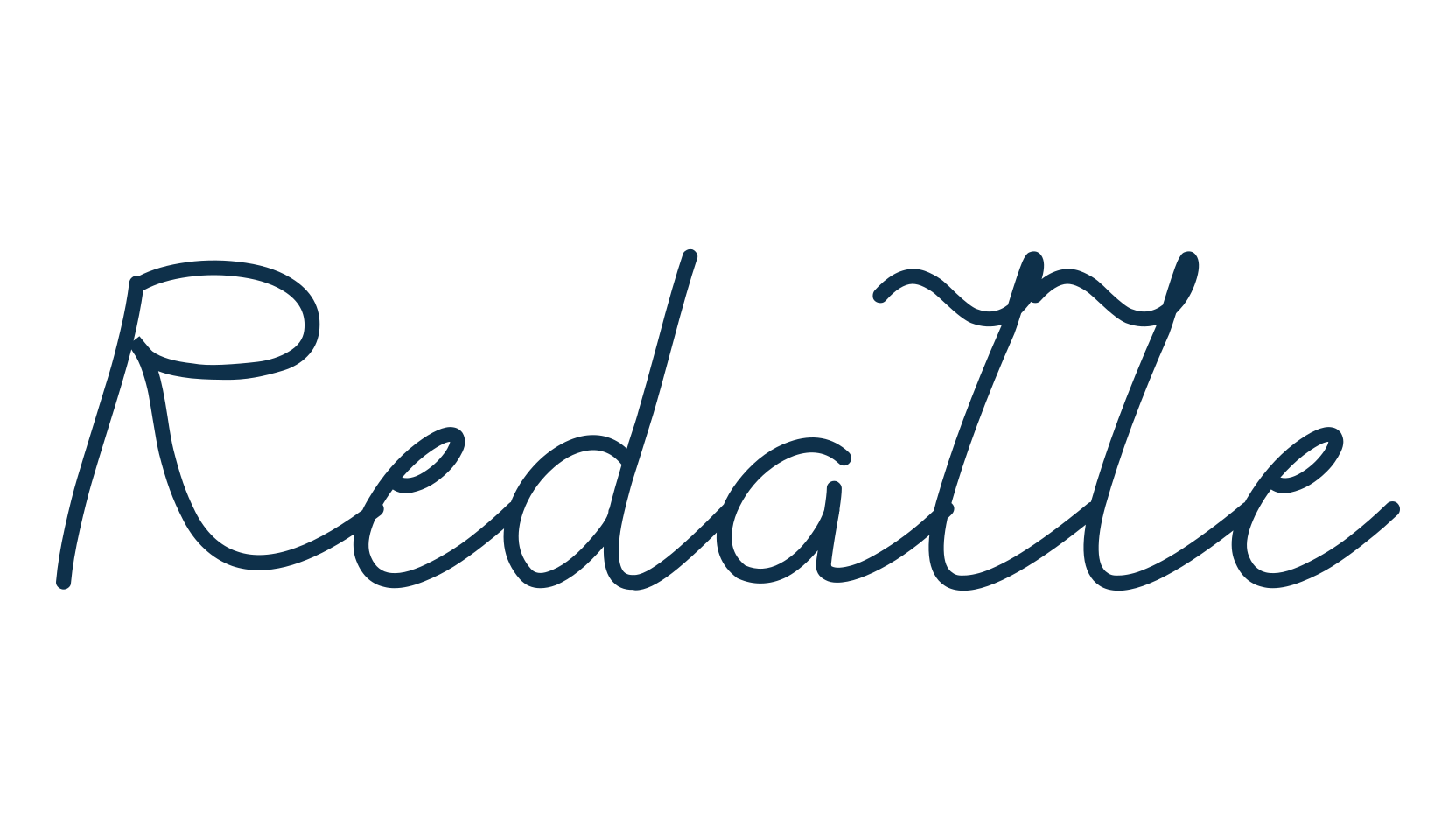 Redalle, script handwritten fancy decorative calligraphy font preview