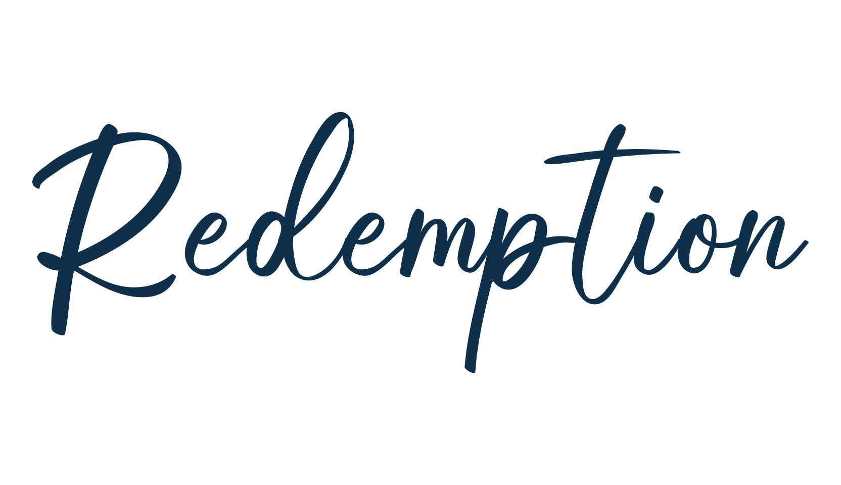 Redemption, script handwritten fancy decorative calligraphy font preview