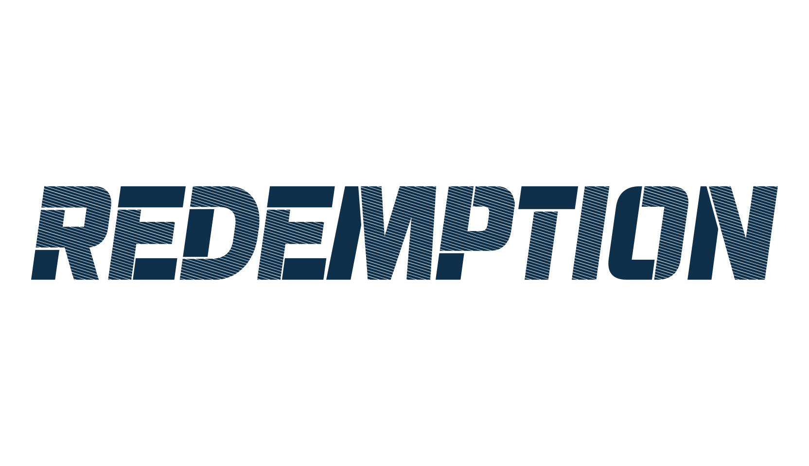 Redemption (redemption), stencil, army font preview