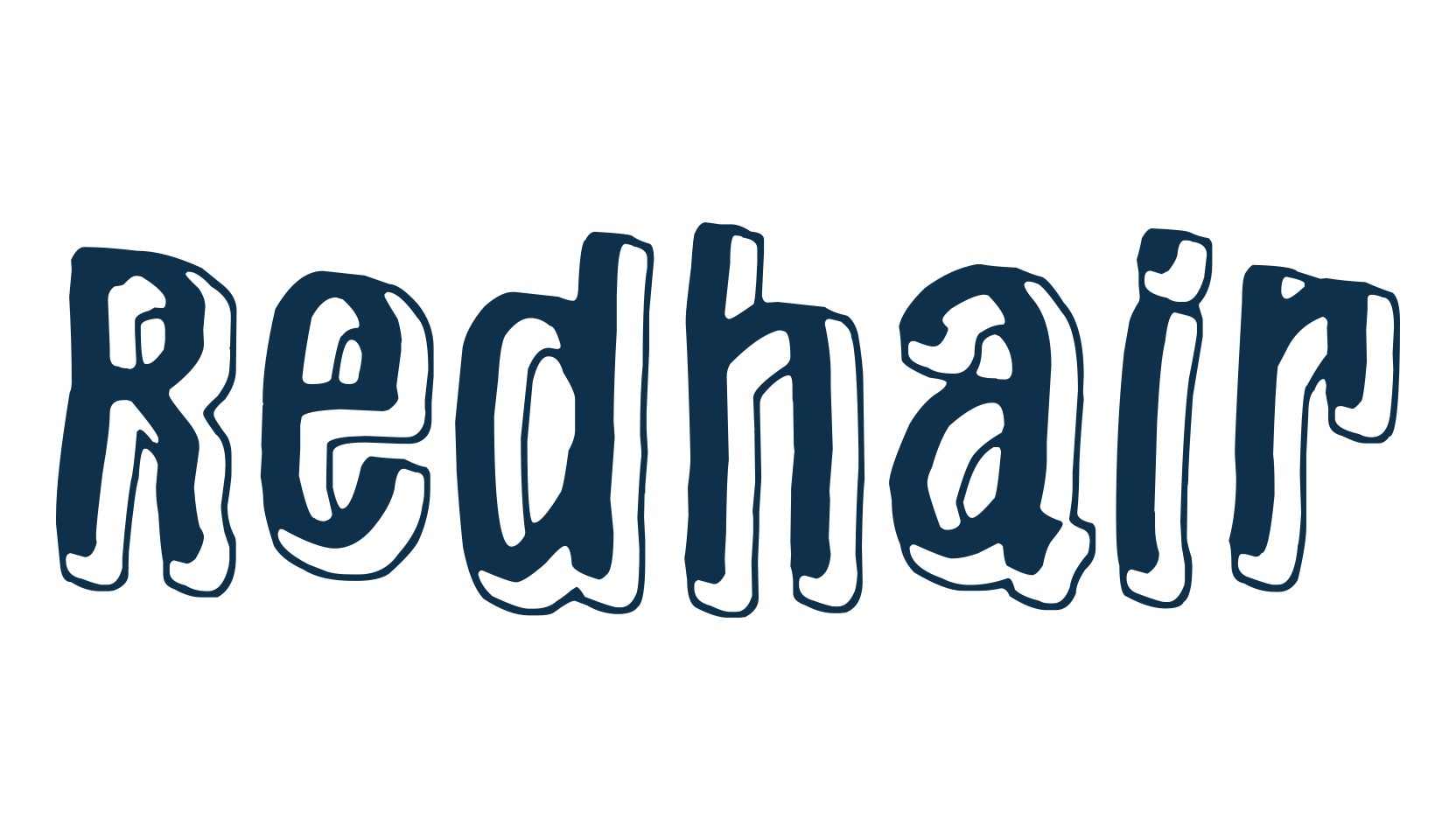 Redhair, fancy various decorative font preview