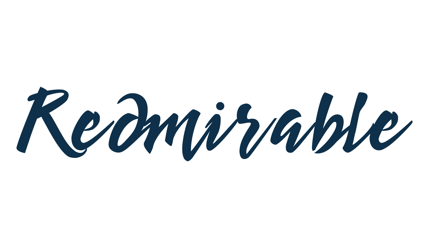 Redmirable, script brush fancy decorative calligraphy font preview