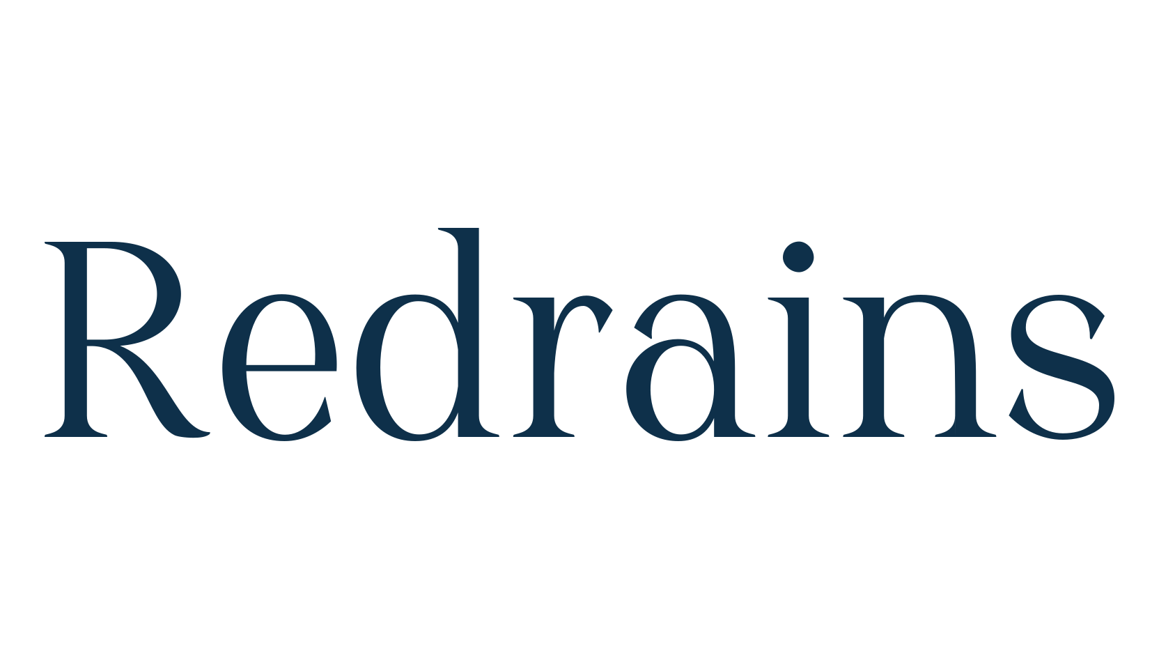 Redrains, serif font preview