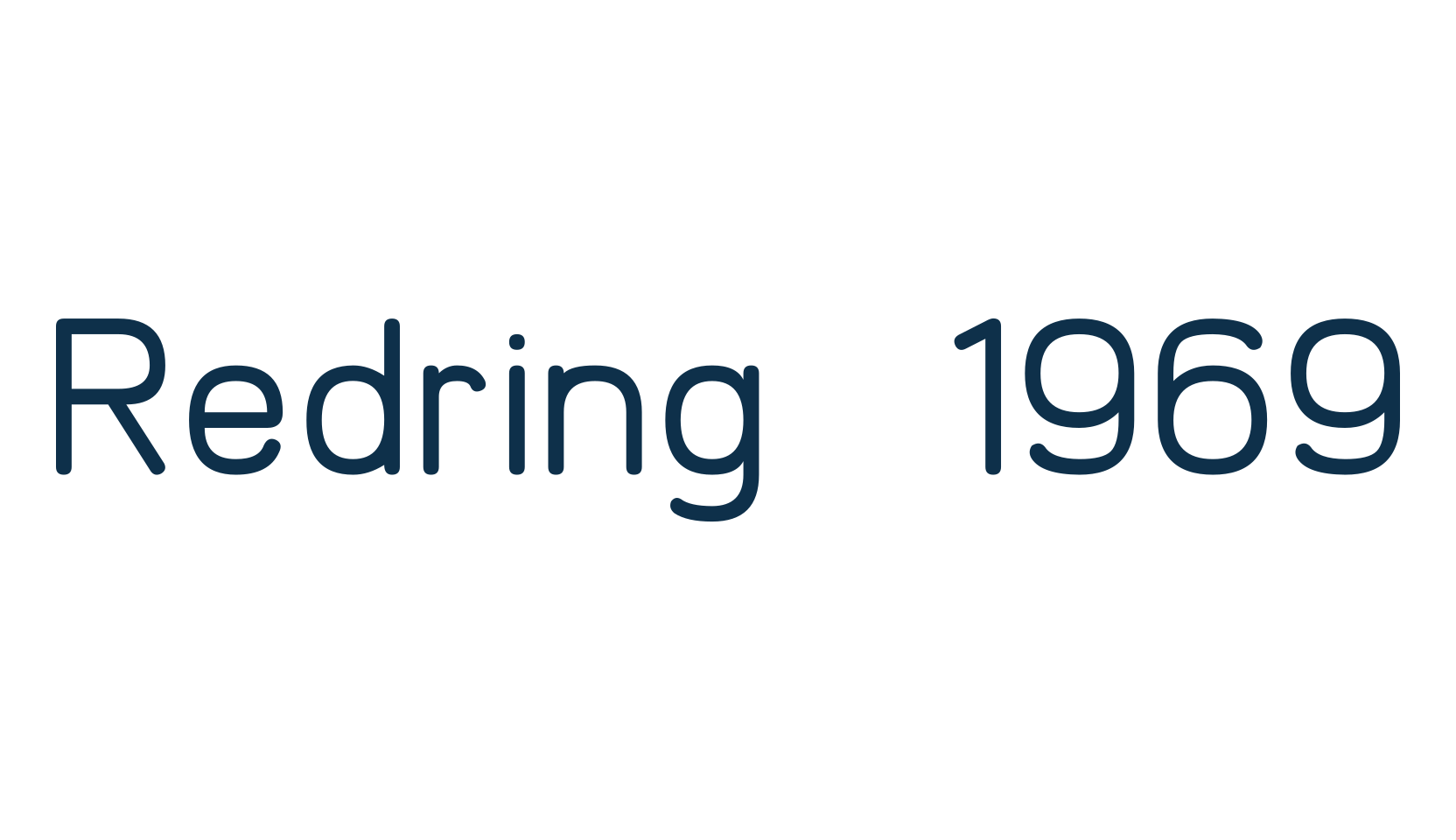 Redring 1969, sans serif font preview