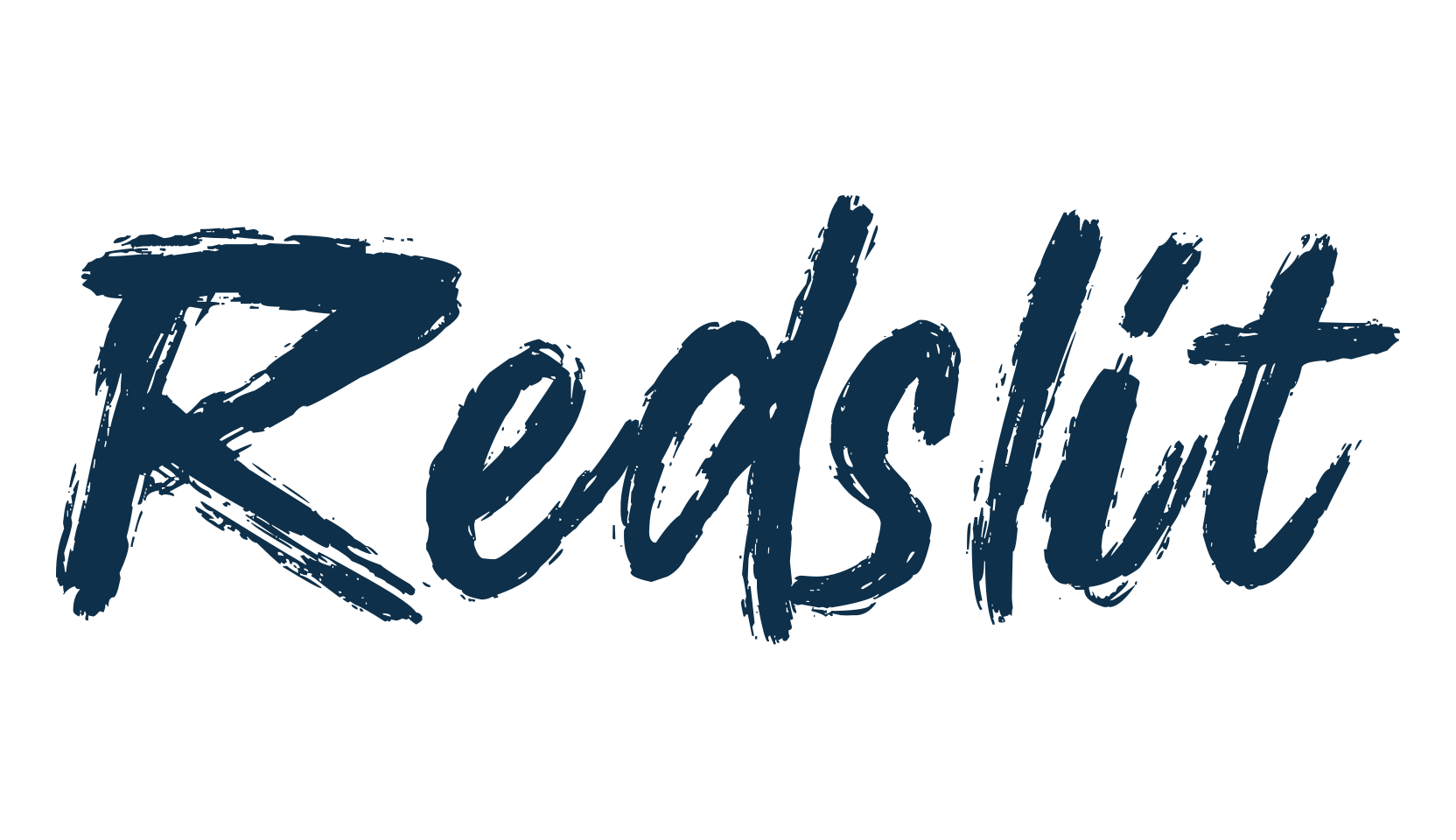 Redslit, brush font preview