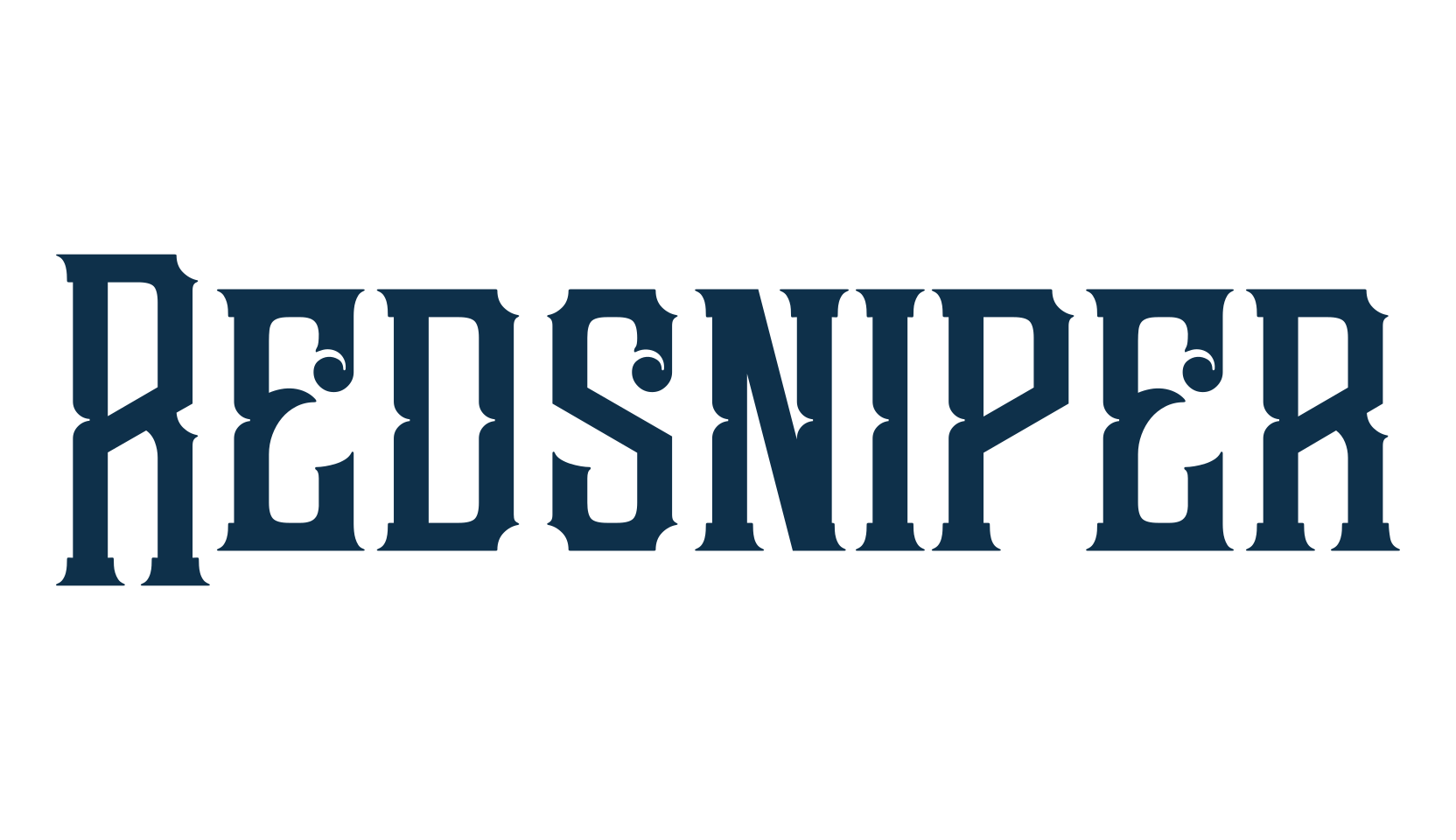 Redsniper, fancy retro decorative font preview