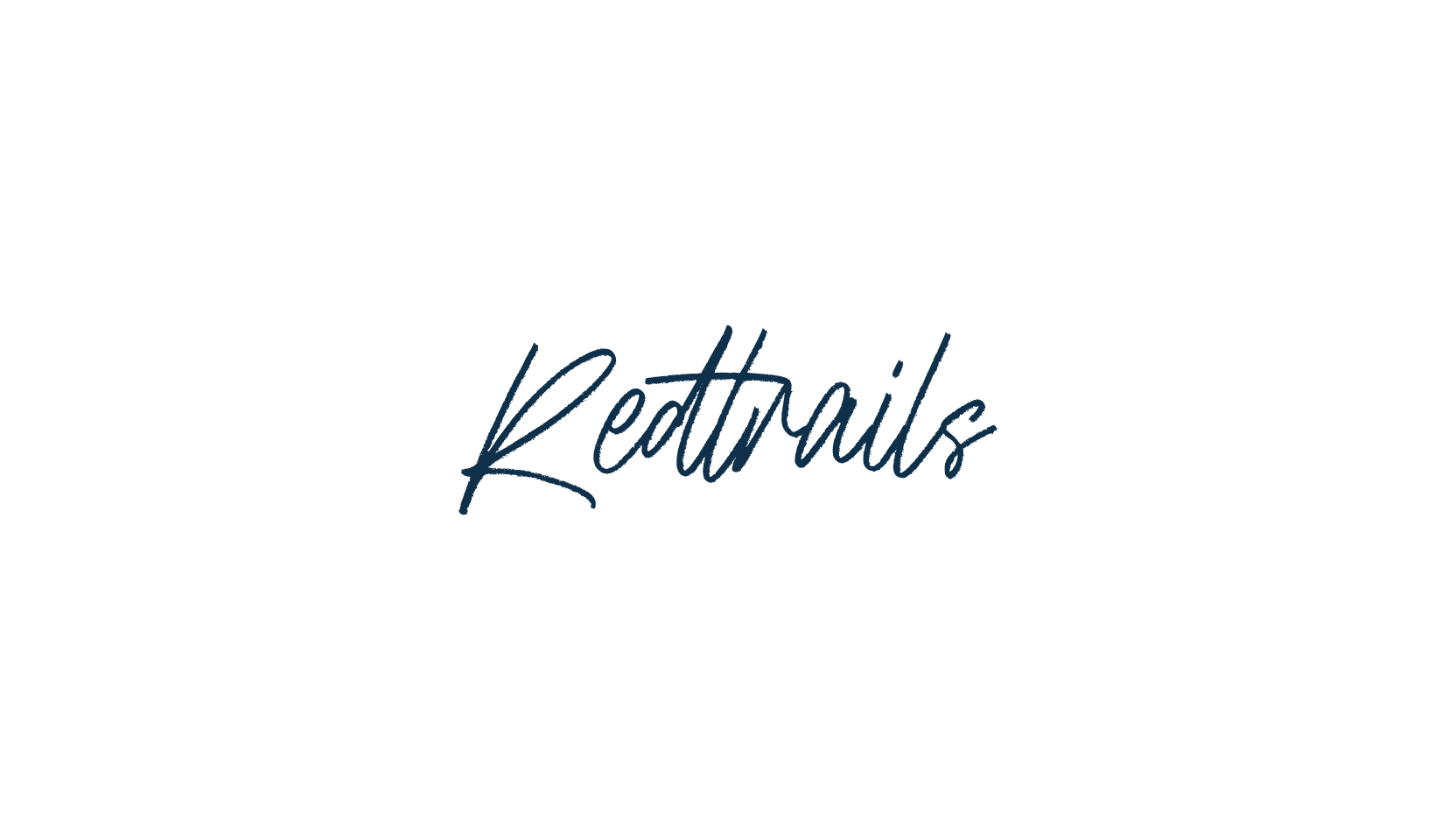 Redtrails, script brush fancy decorative calligraphy font preview