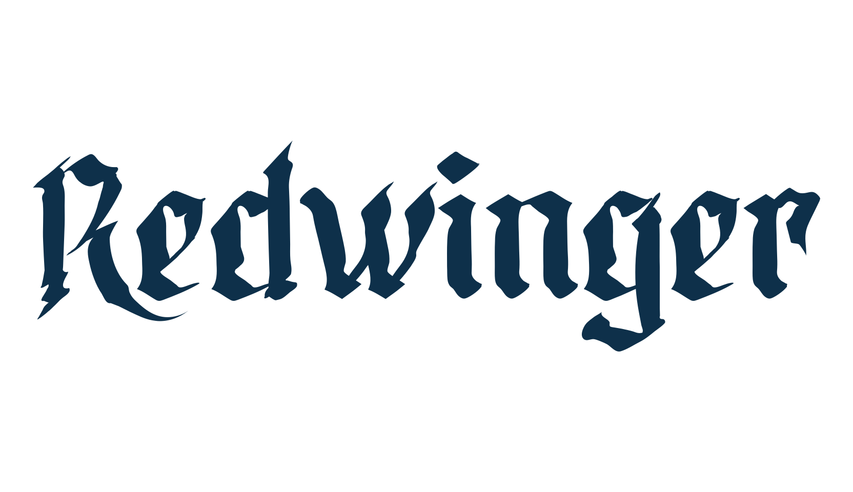 Redwinger, gothic modern font preview