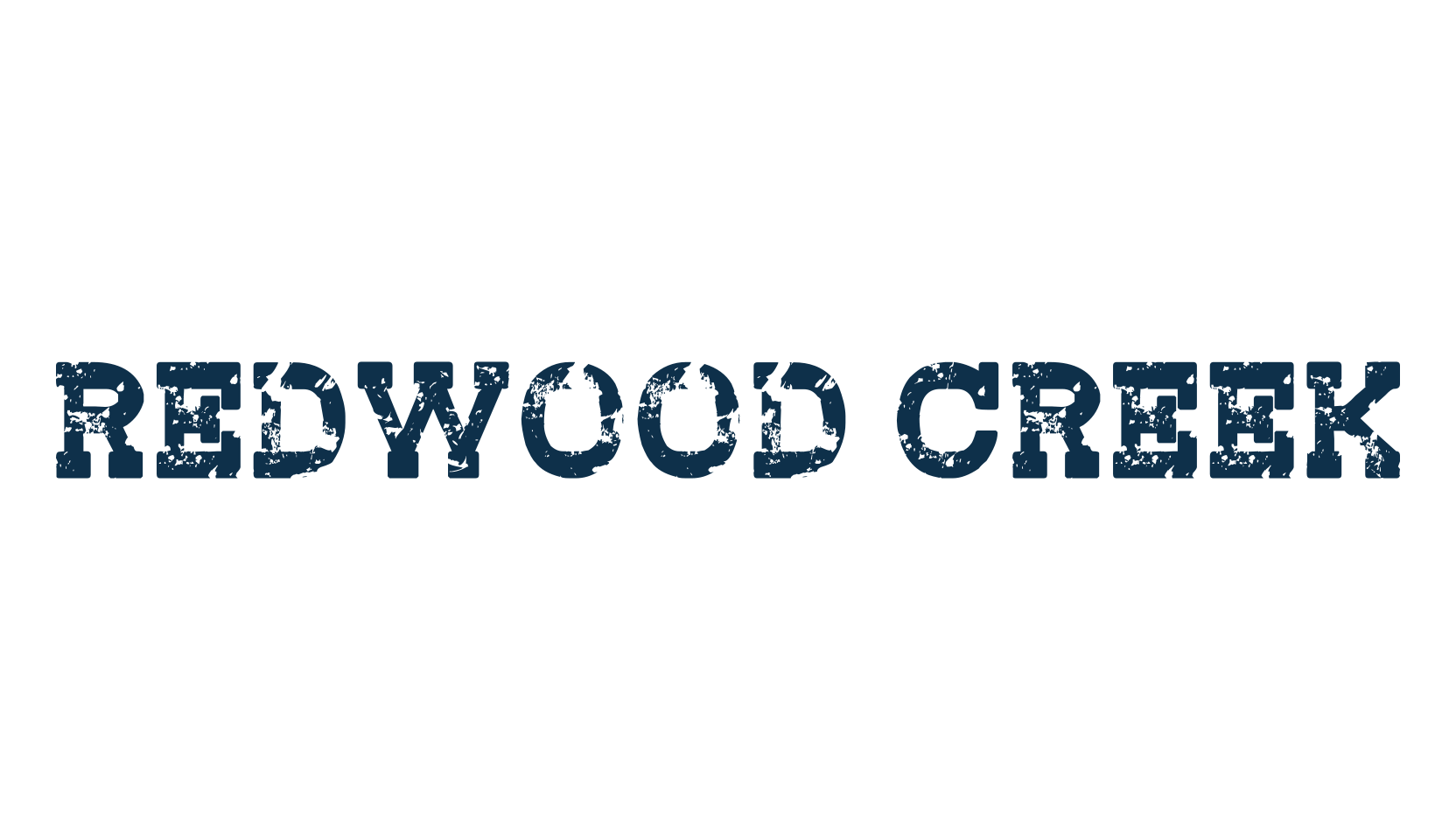 Redwood Creek, fancy destroy decorative font preview
