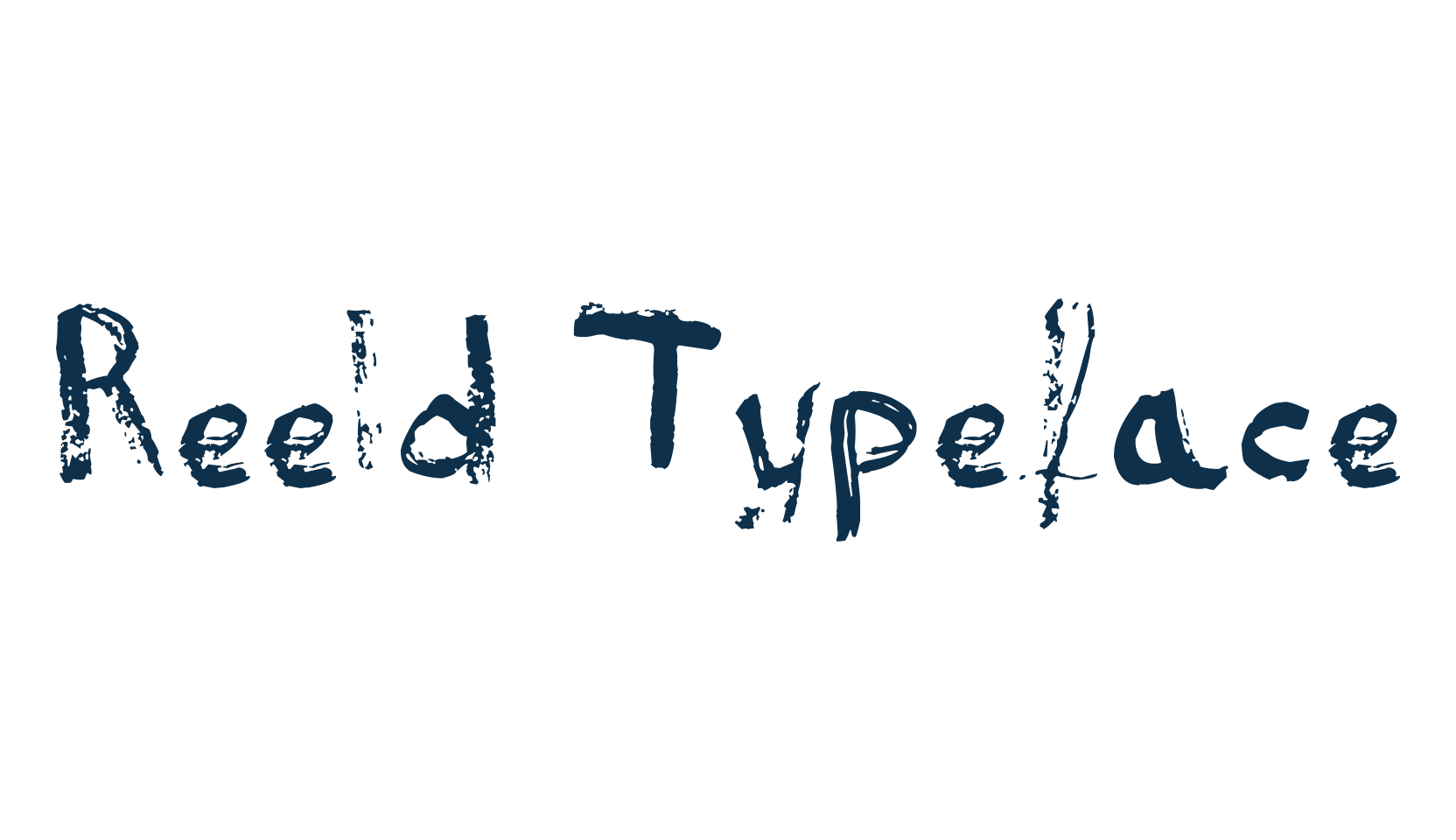 Reeld Typeface, script trash fancy decorative calligraphy font preview