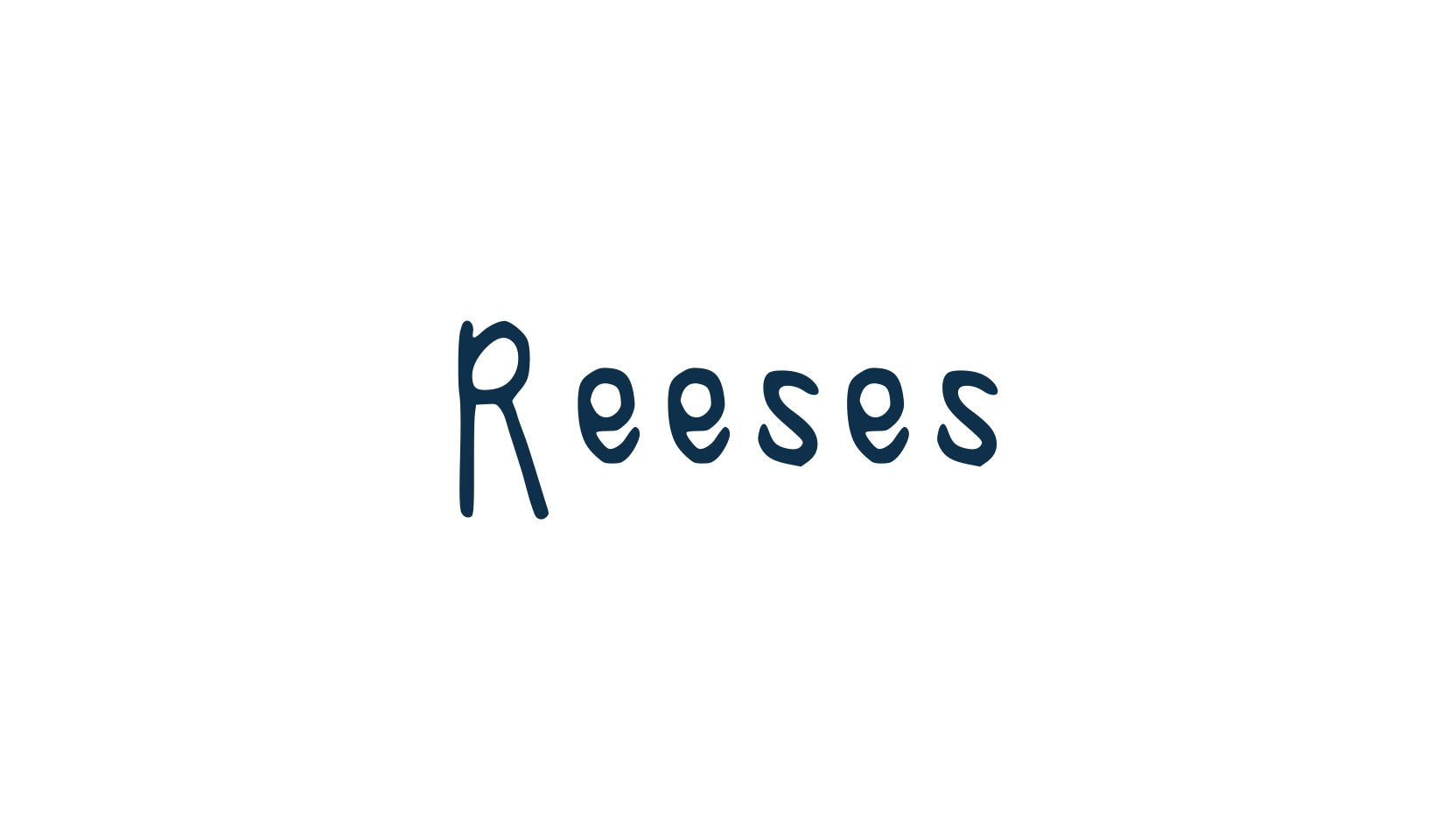 Reeses, handwriting font preview
