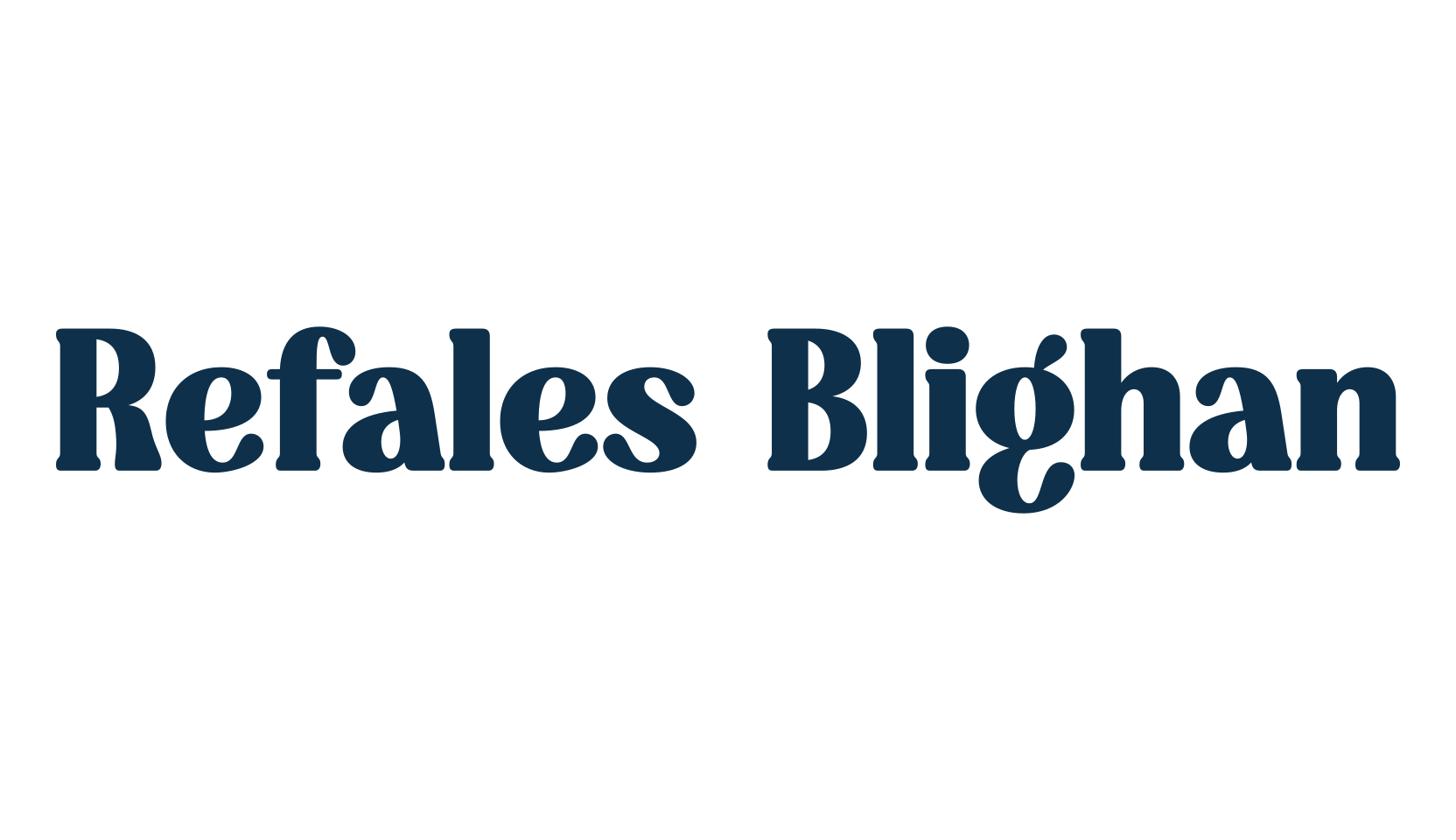 Refales Blighan, basic serif font preview