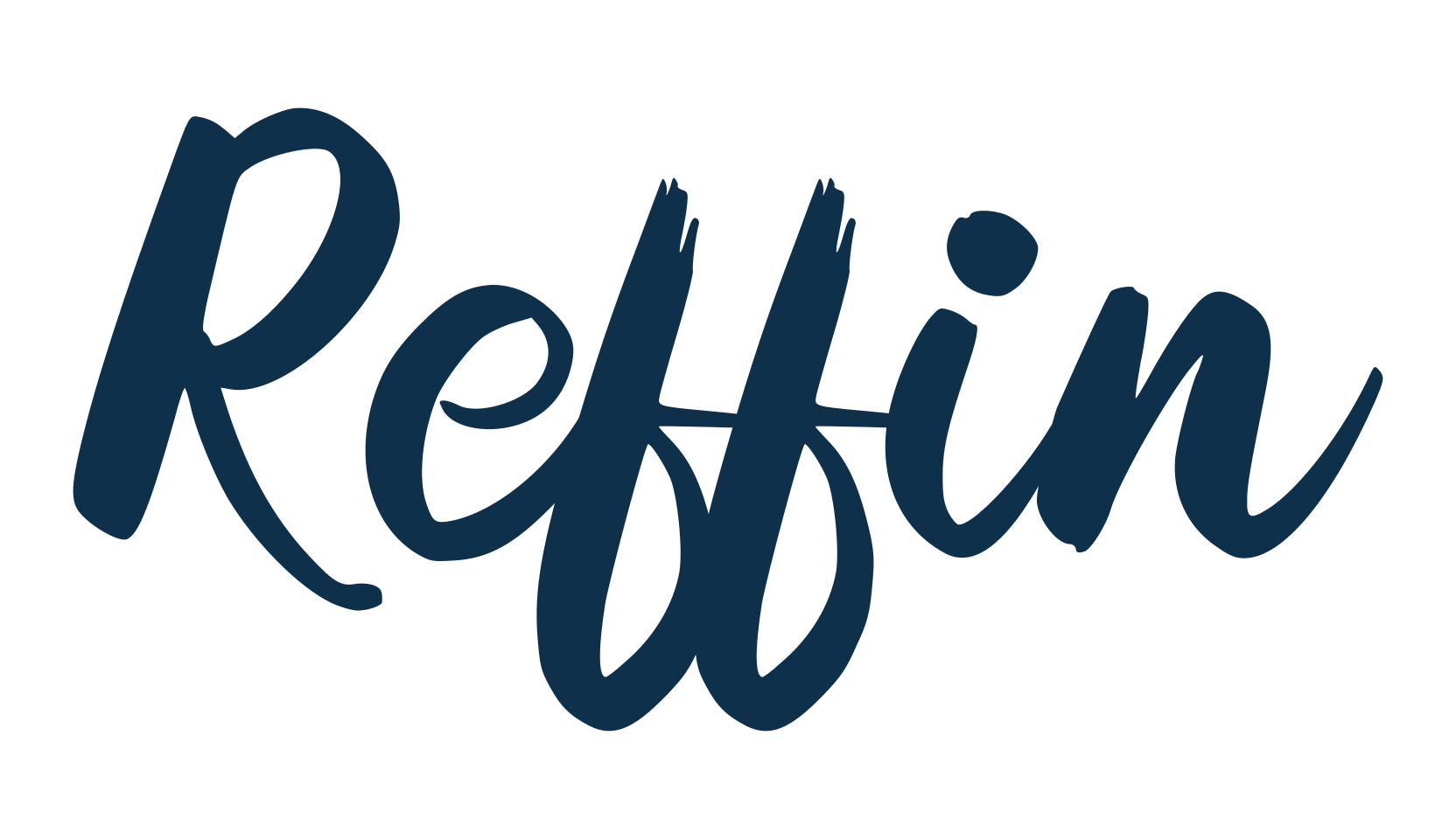 Reffin, brush font preview