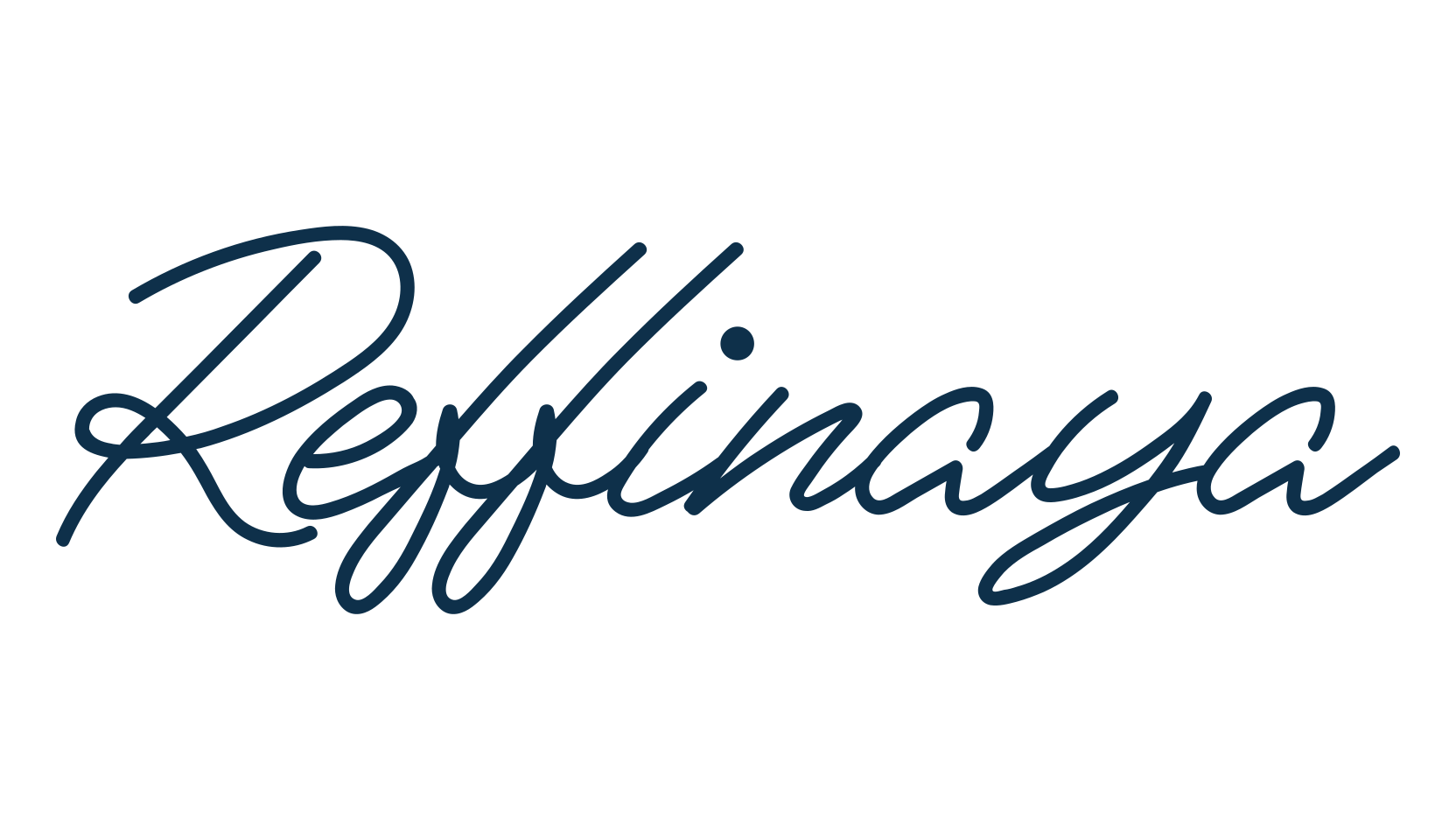 Reffinaya, handwriting font preview