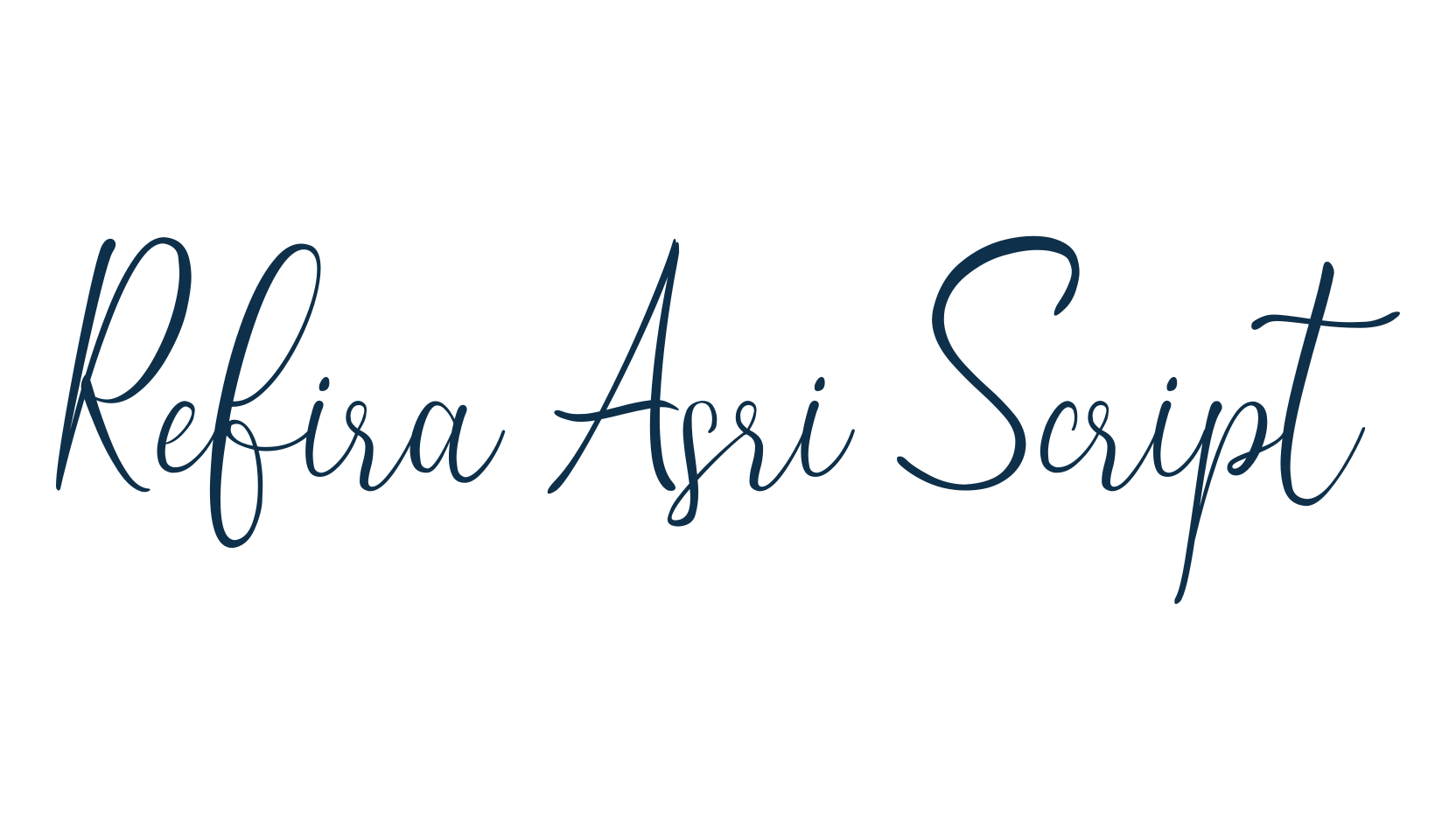 Refira Asri Script, script calligraphy fancy decorative font preview