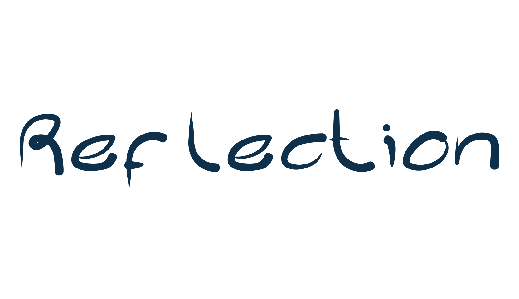 Reflection, various font preview