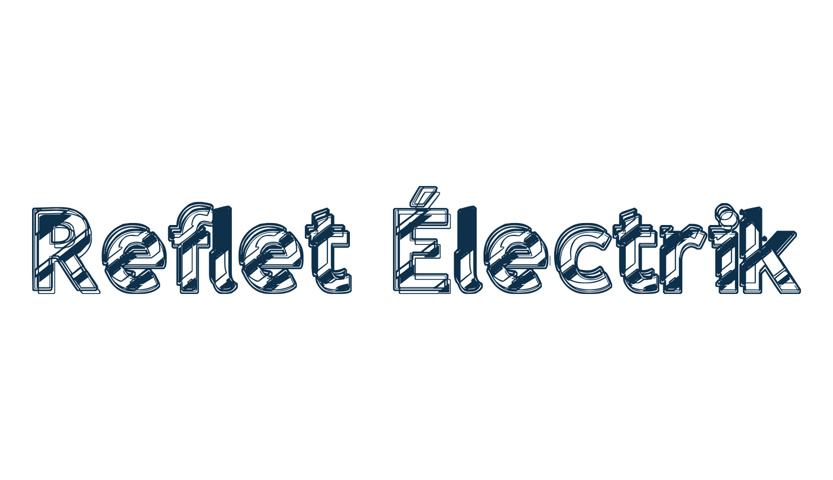 Reflet Électrik, various font preview