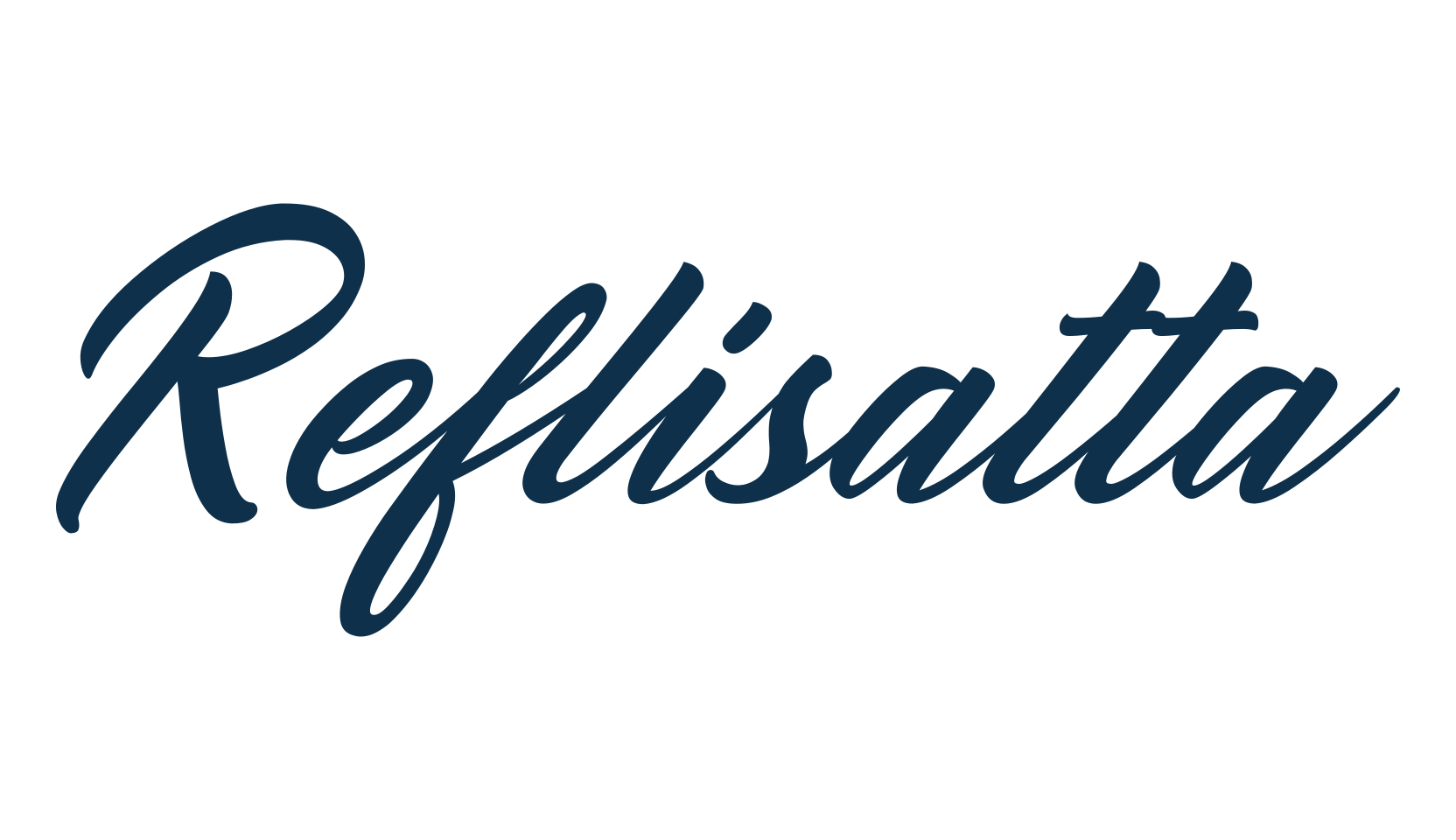 Reflisatta, script calligraphy fancy decorative font preview