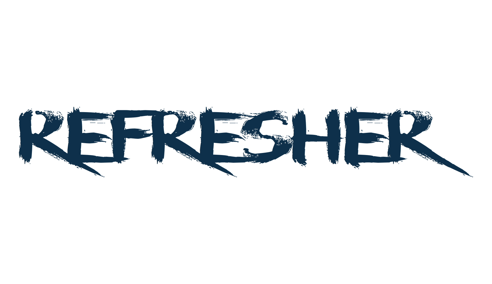 Refresher, script trash fancy decorative calligraphy font preview