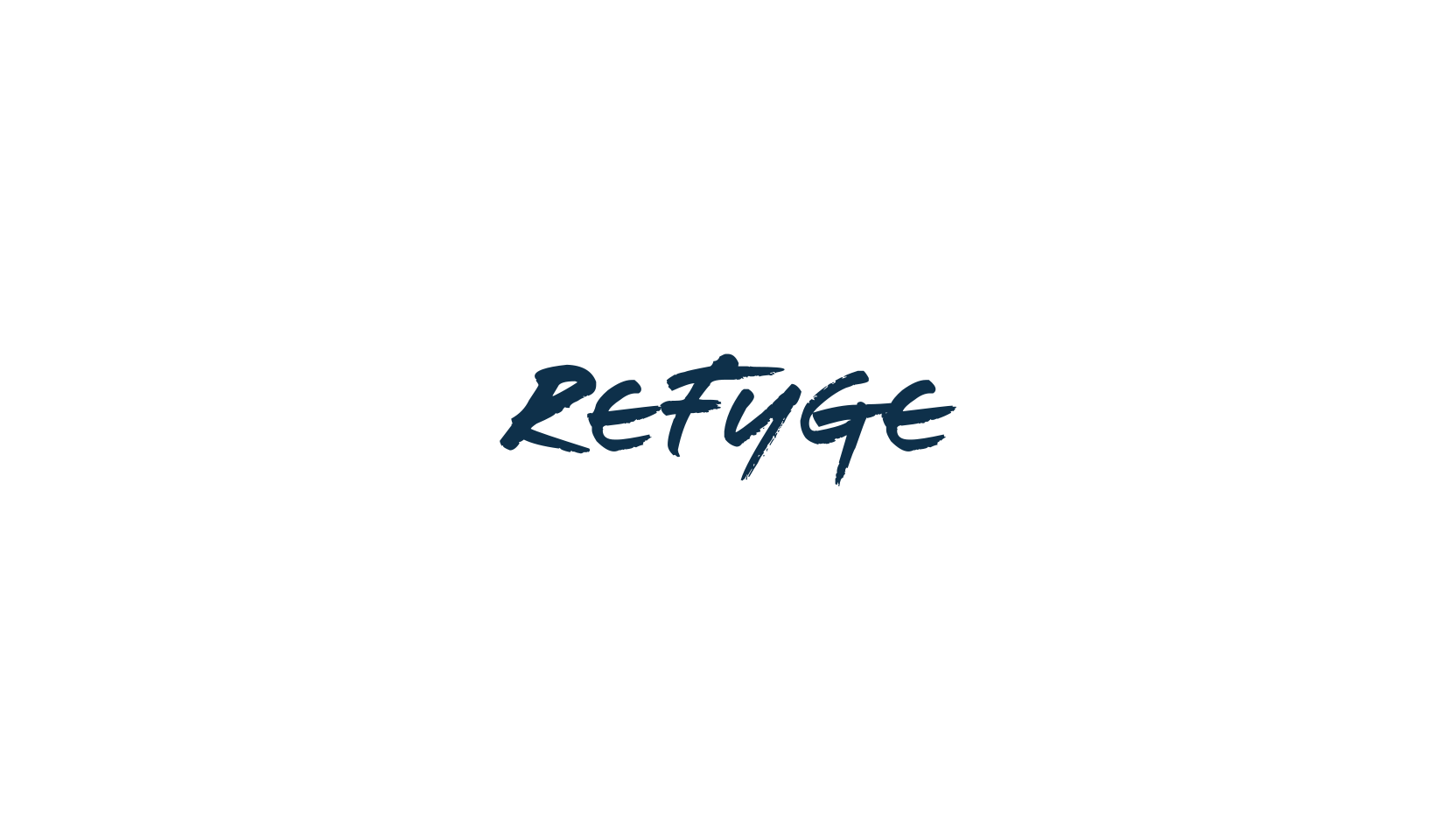 Refuge, script brush fancy decorative calligraphy font preview