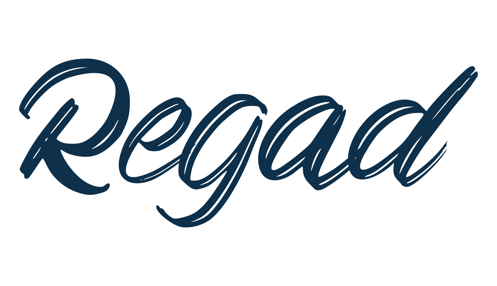 Regad, brush font preview