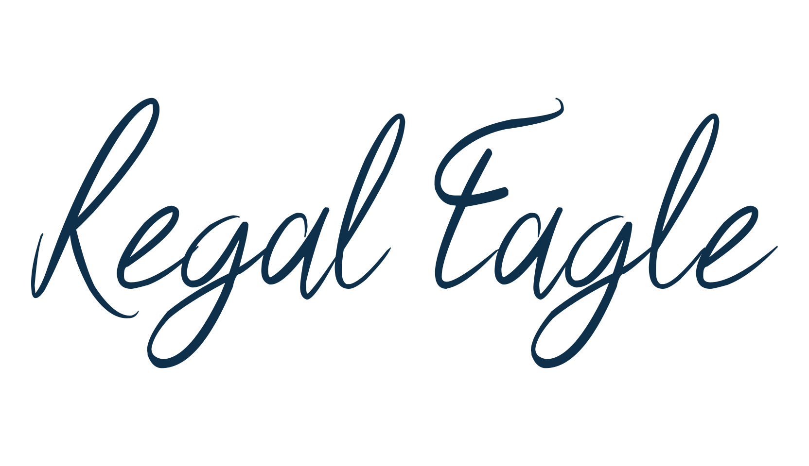 Regal Eagle, calligraphy font preview