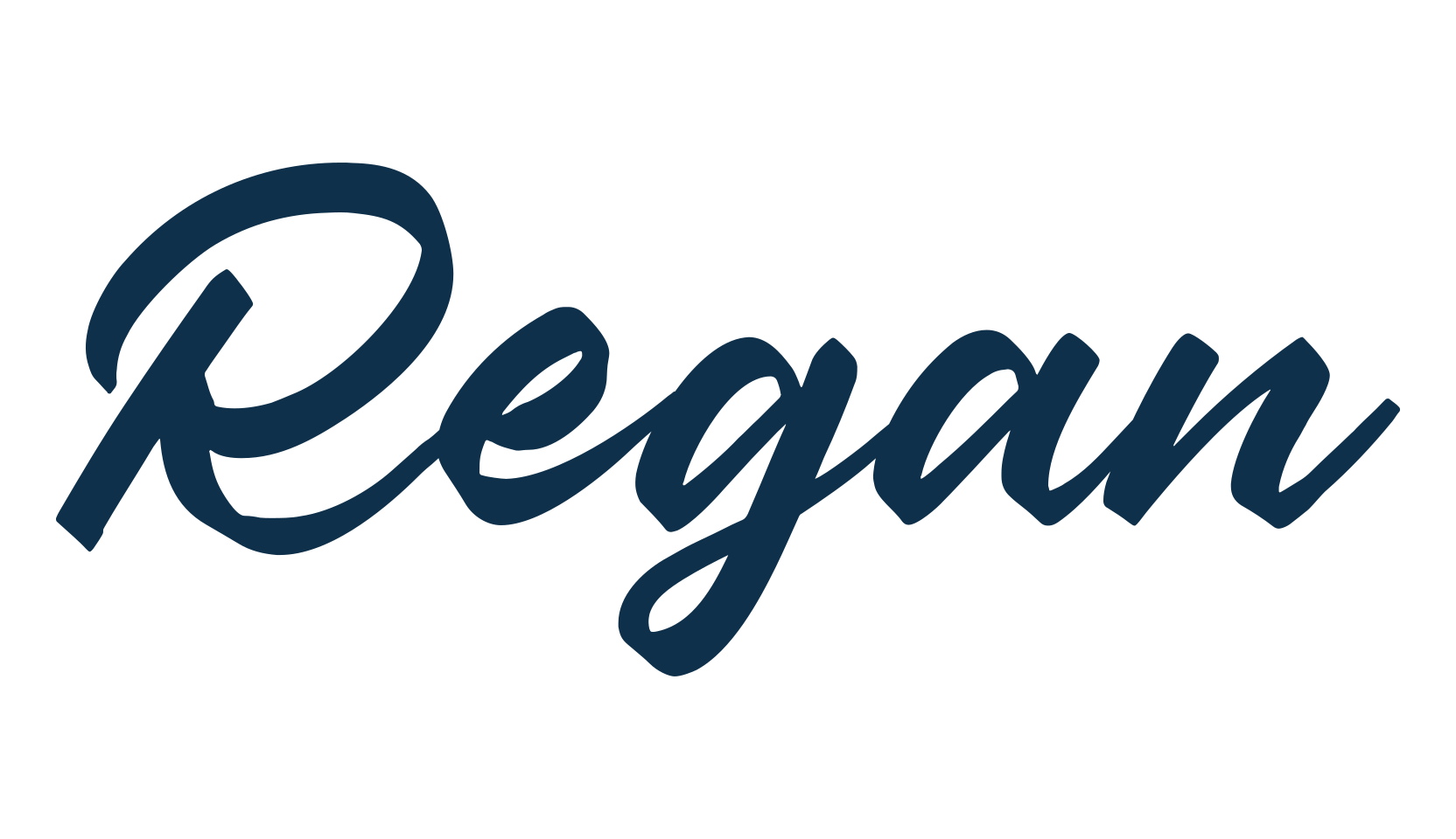 Regan, brush font preview