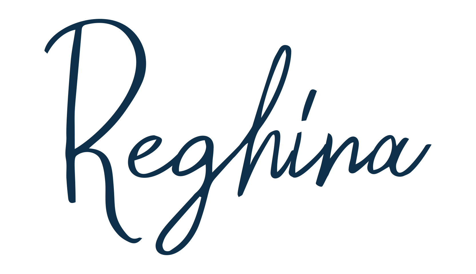 Reghina (reghina), script handwritten fancy decorative calligraphy font preview
