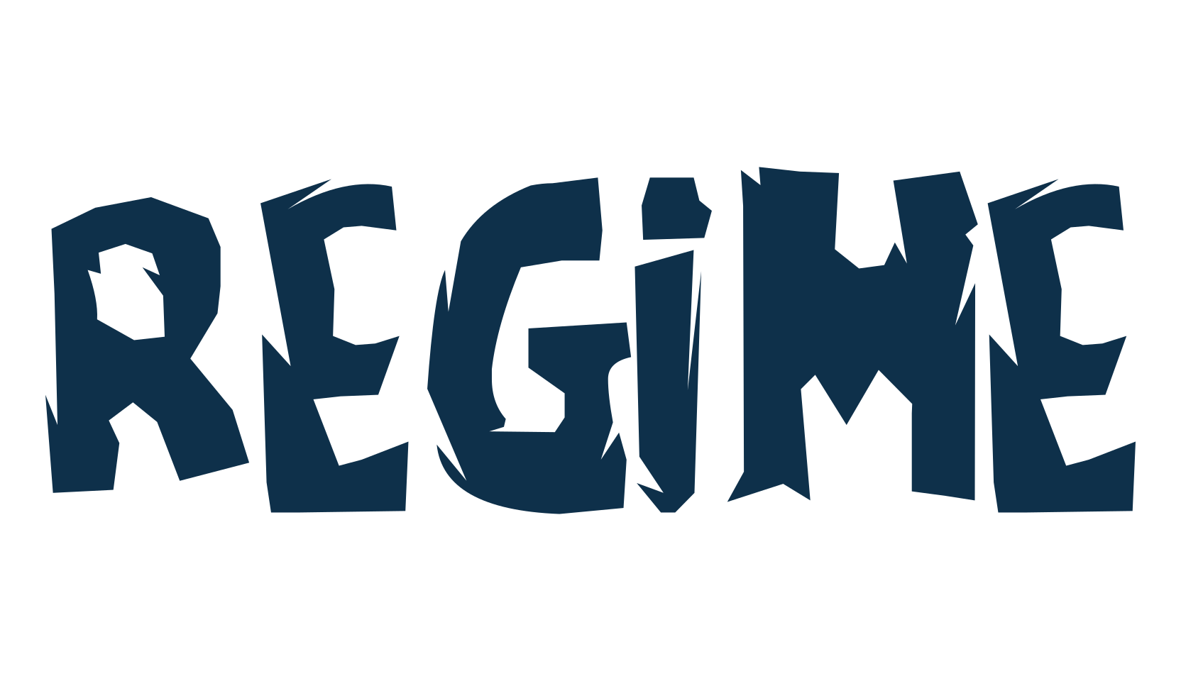 Regime, fancy destroy decorative font preview