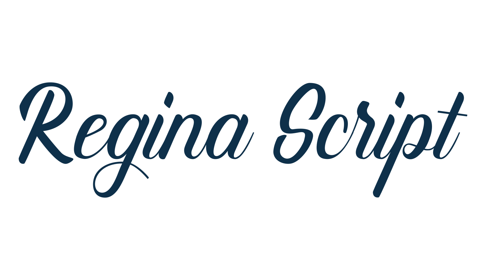 Regina Script, calligraphy font preview