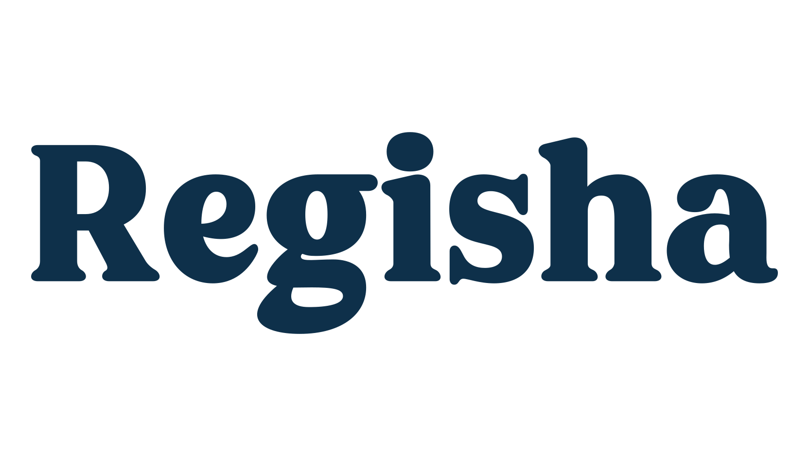 Regisha, serif font preview