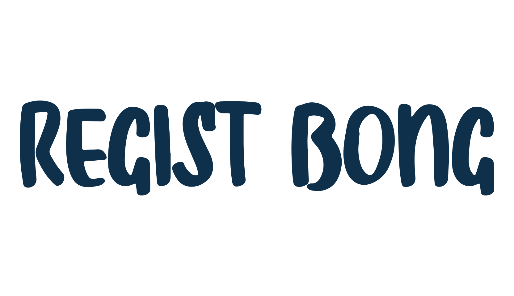 Regist Bong, script handwritten fancy decorative calligraphy font preview