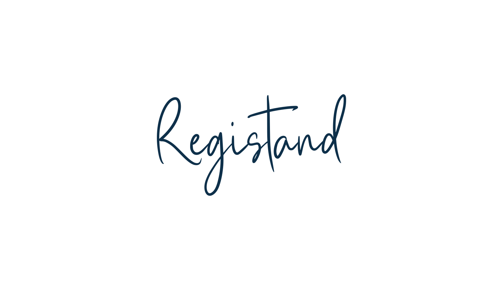 Registand, script handwritten fancy decorative calligraphy font preview