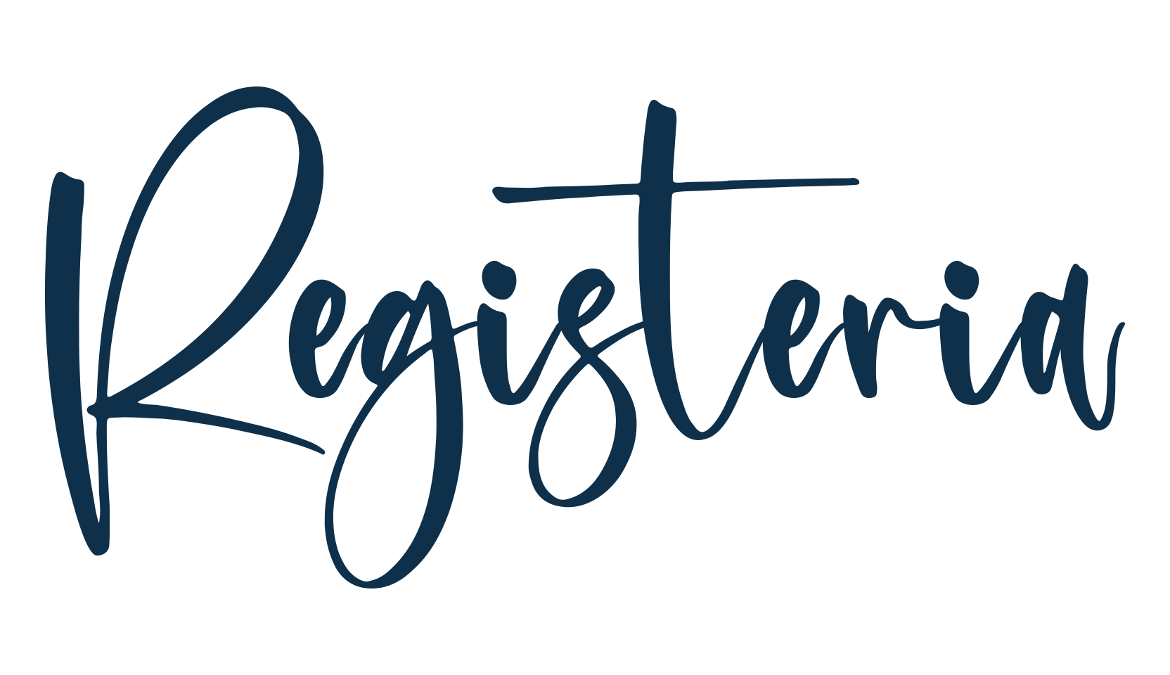 Registeria, script handwritten fancy decorative calligraphy font preview