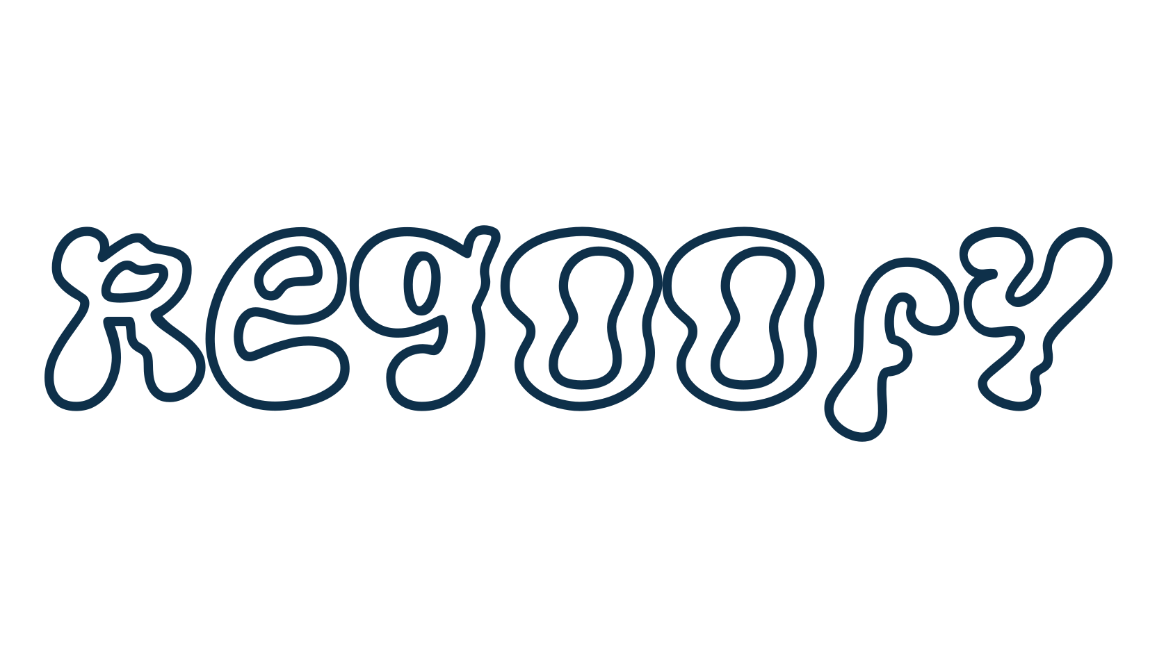 Regoofy, fancy groovy decorative font preview