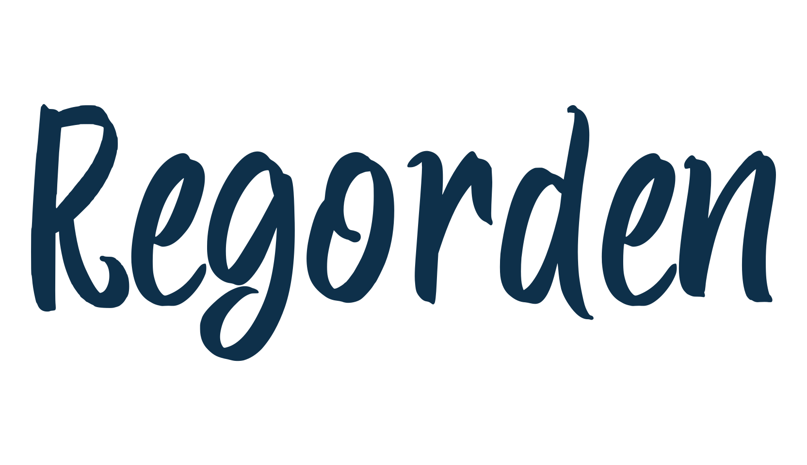 Regorden, script brush fancy decorative calligraphy font preview