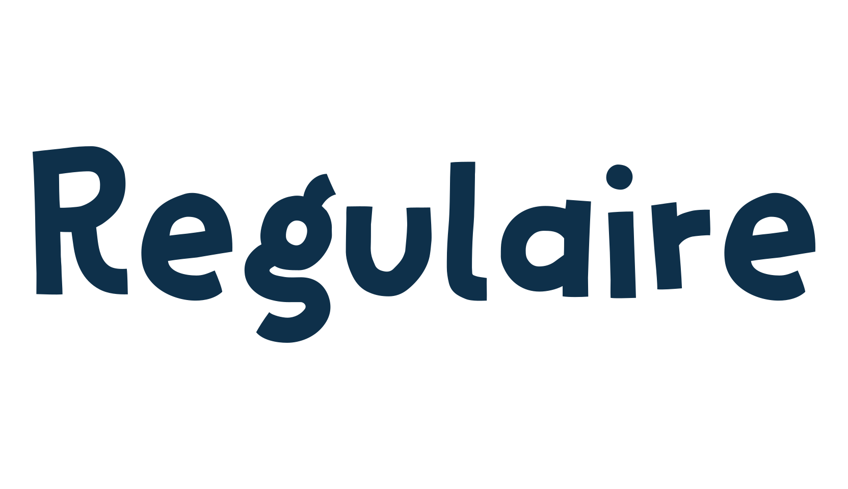 Regulaire, fancy cartoon decorative font preview