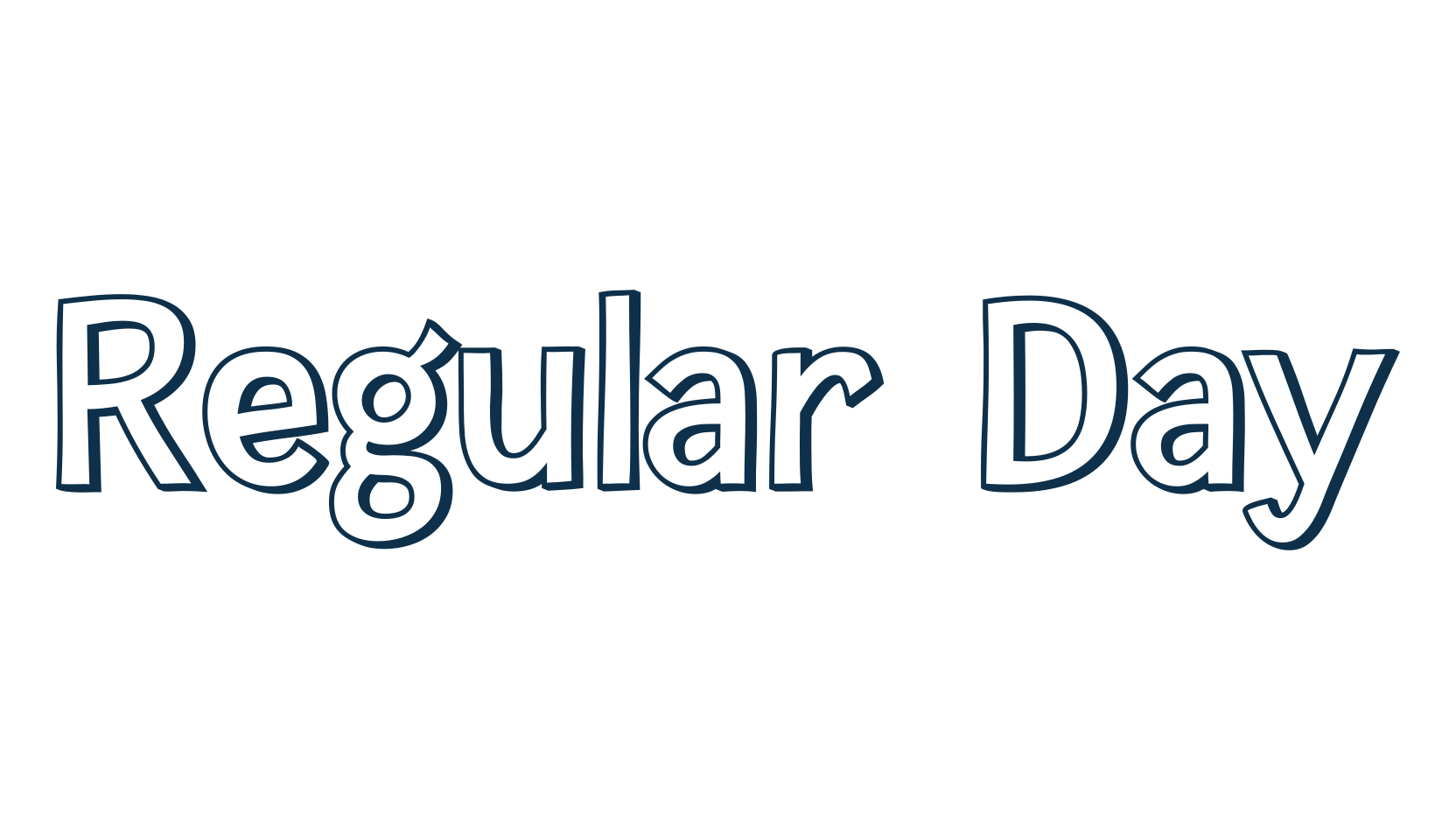Regular Day, fancy various decorative font preview
