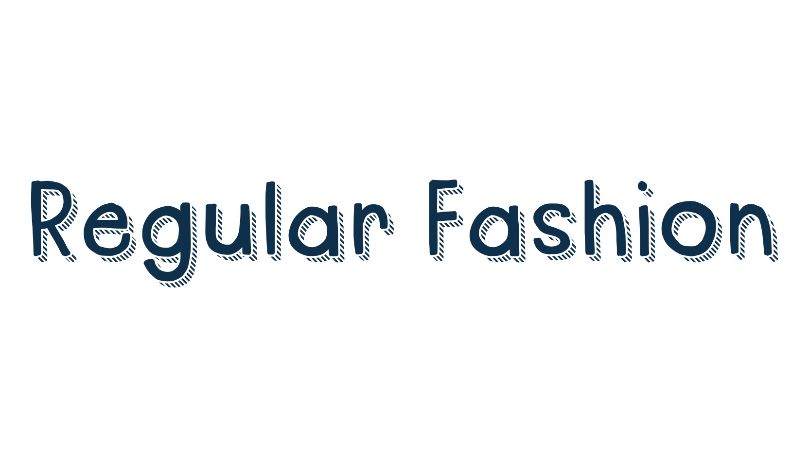 Regular Fashion, fancy various decorative font preview