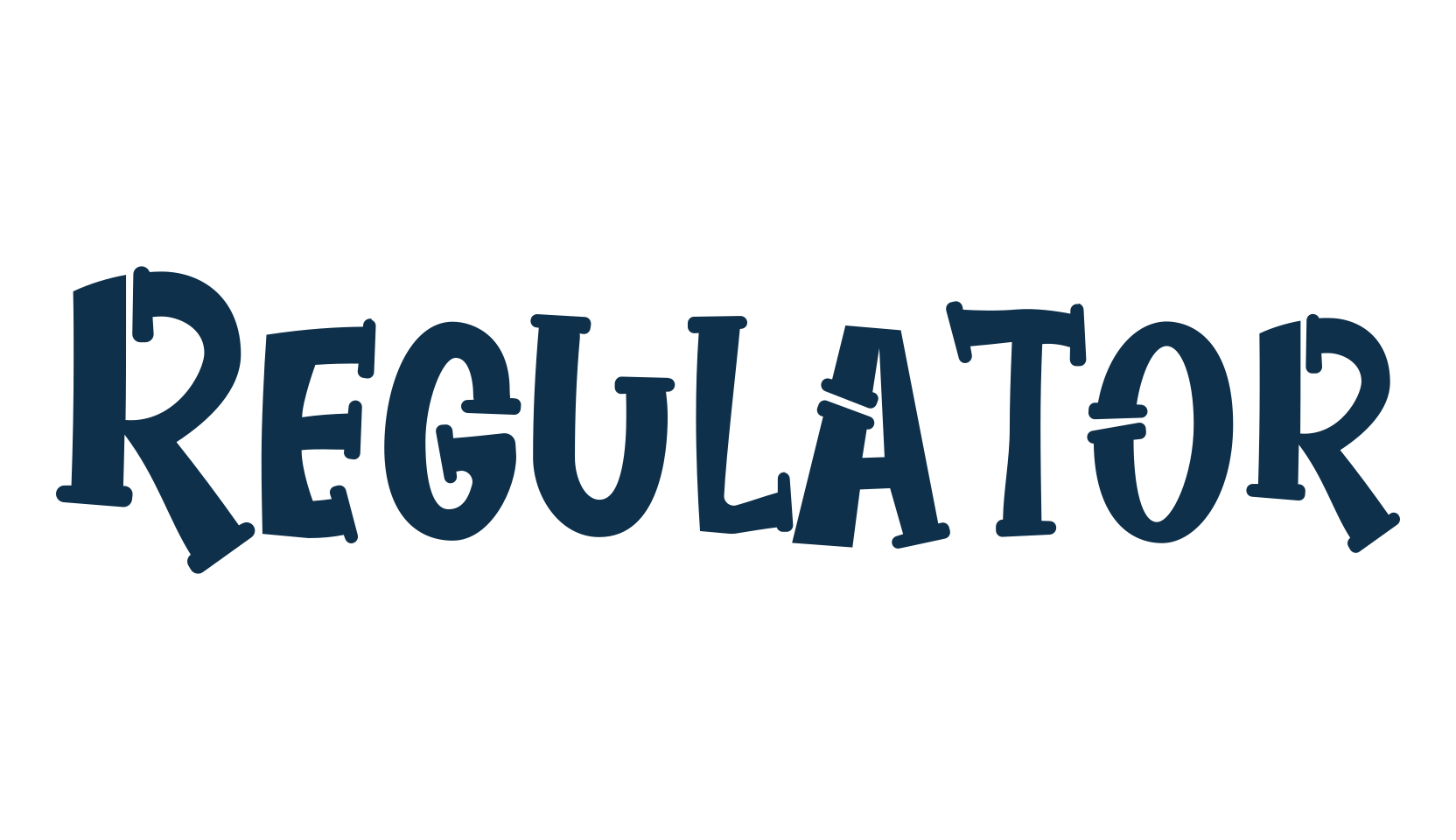 Regulator, fancy cartoon decorative font preview
