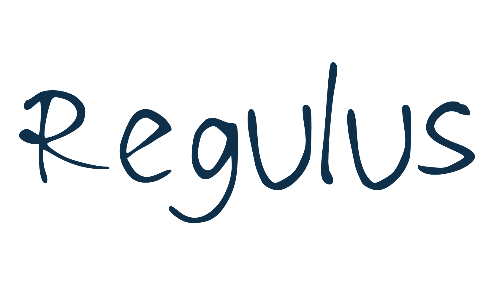 Regulus, handwriting font preview