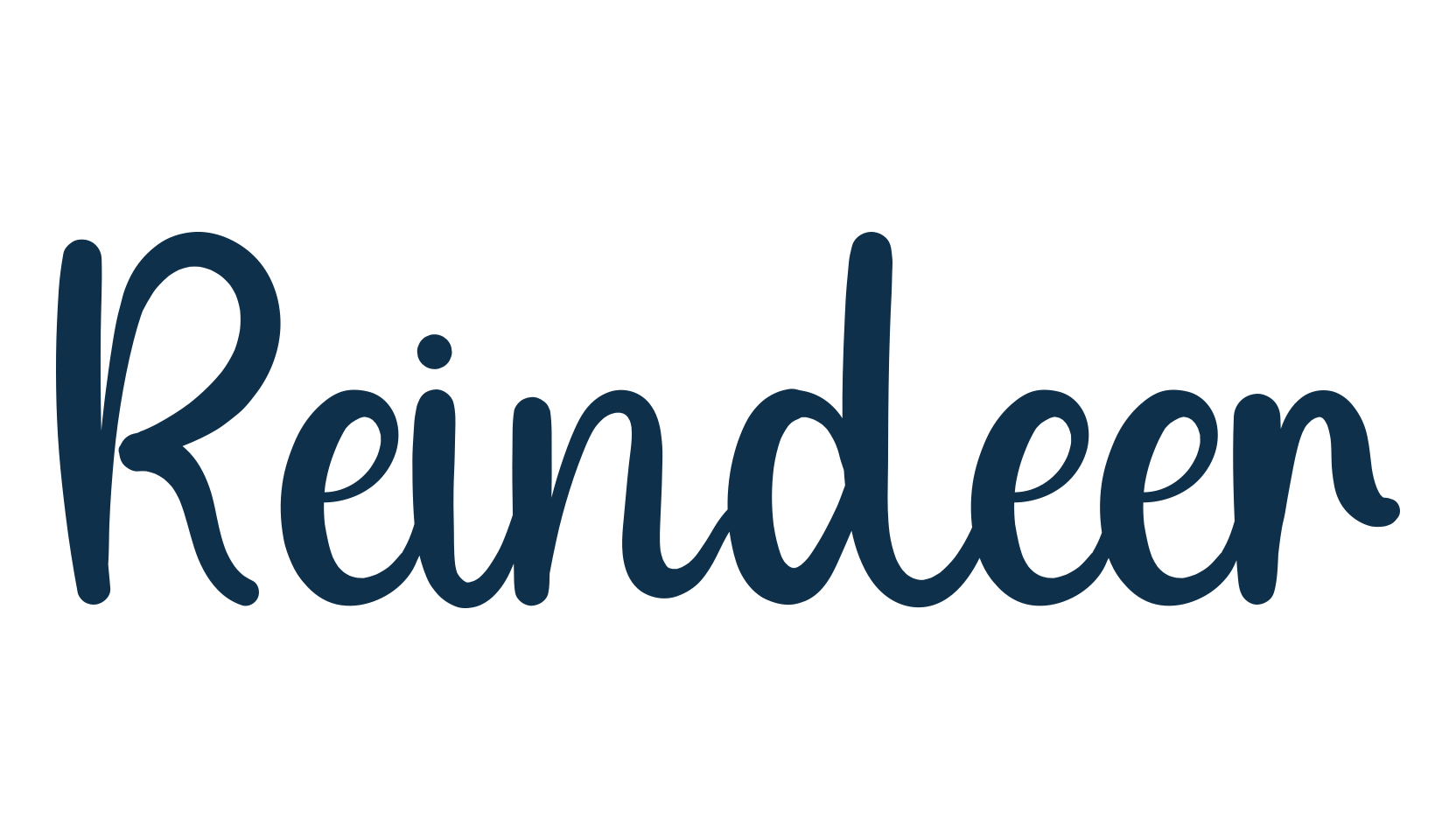 Reindeer (reindeer-2), display market font preview