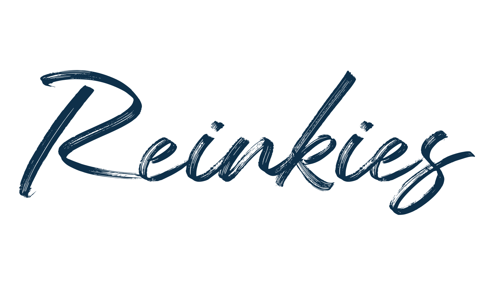 Reinkies, script brush fancy decorative calligraphy font preview