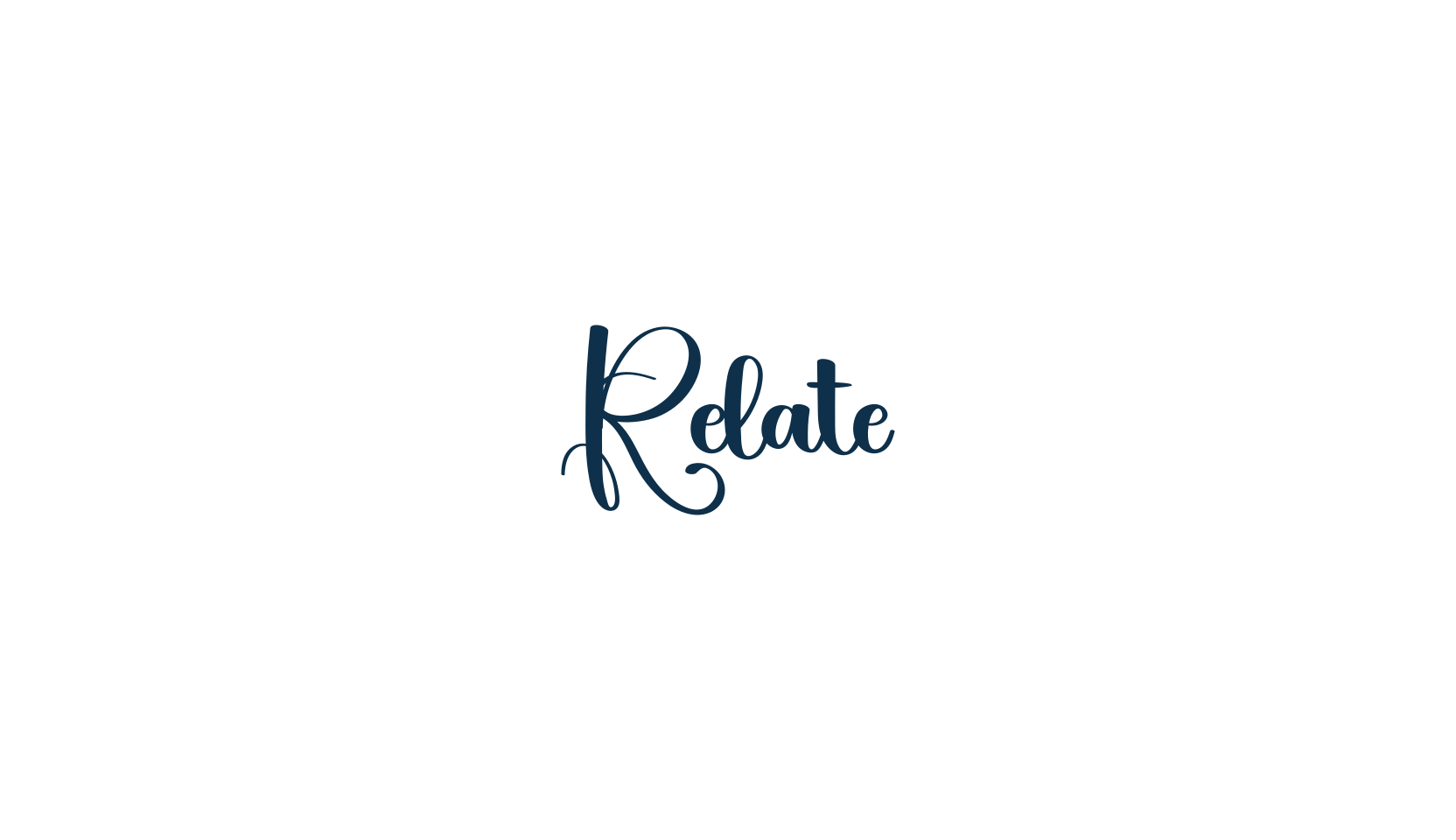 Relate, calligraphy font preview