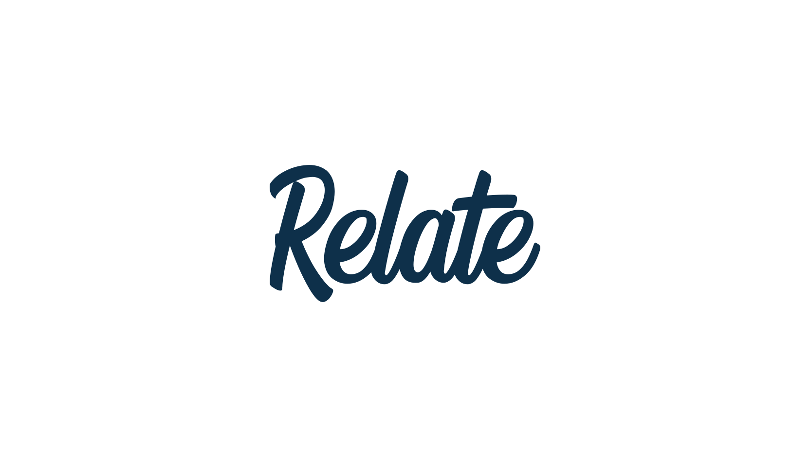 Relate (relate), script brush fancy decorative calligraphy font preview