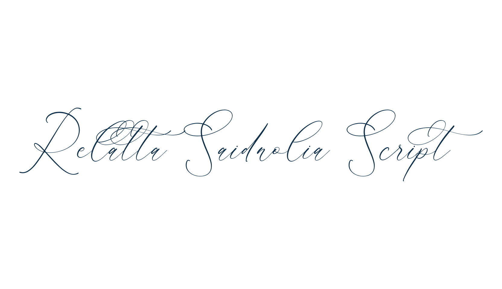 Relatta Saidnolia Script, handwriting font preview