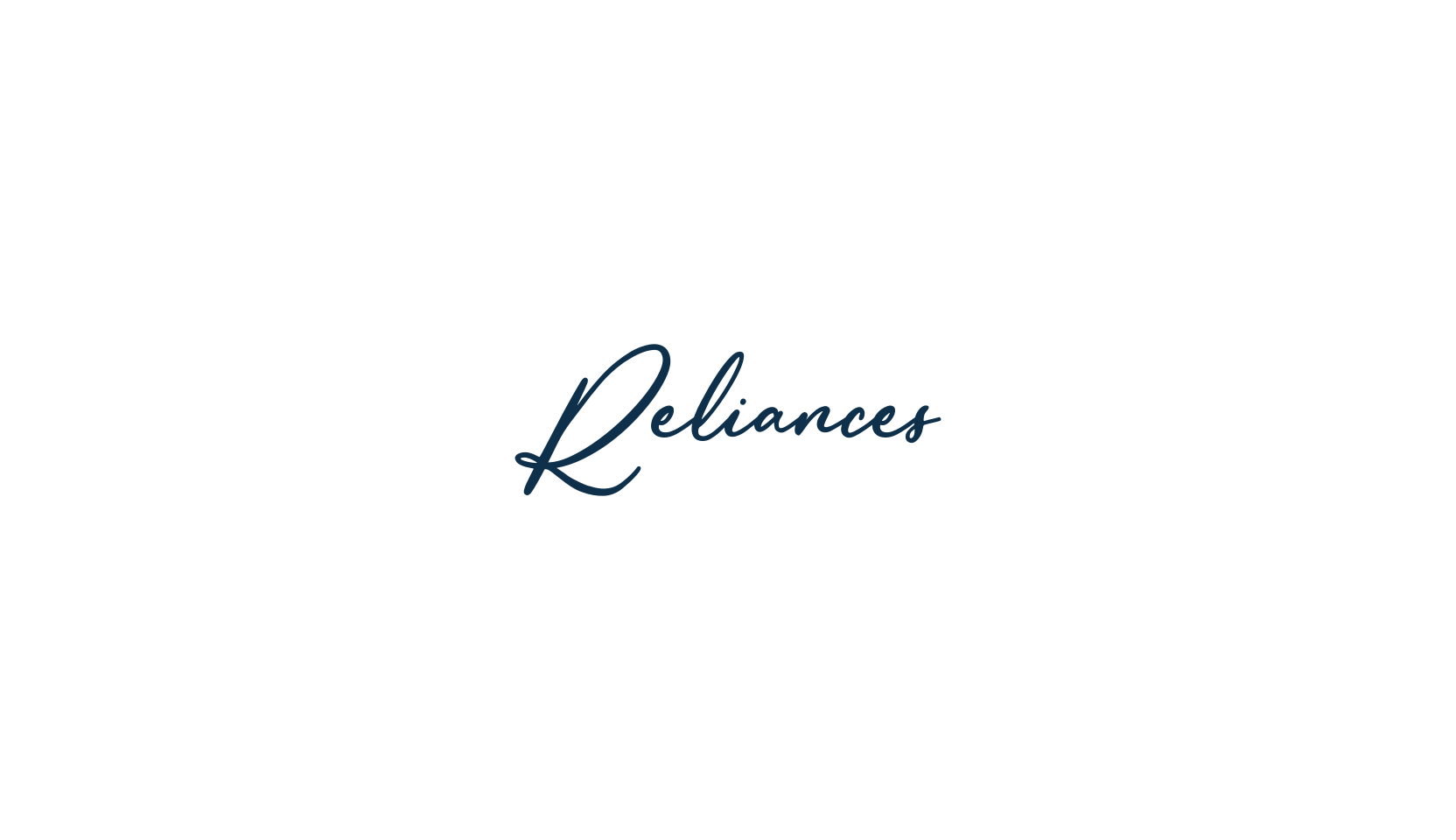 Reliances, handwriting font preview