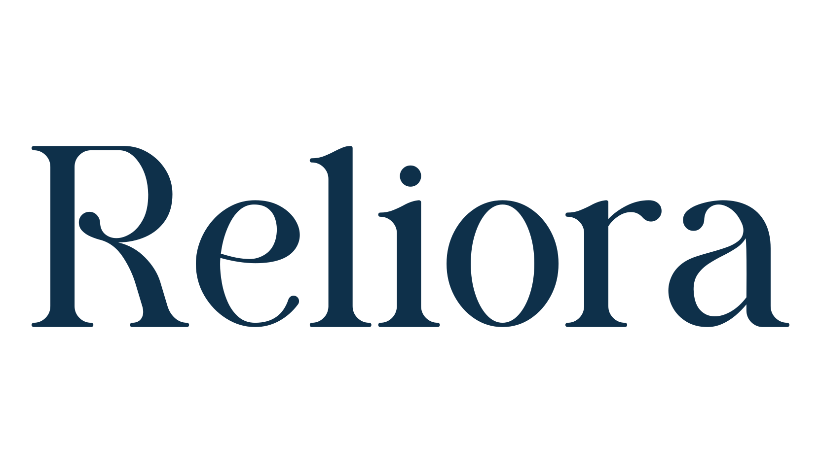 Reliora, basic serif font preview
