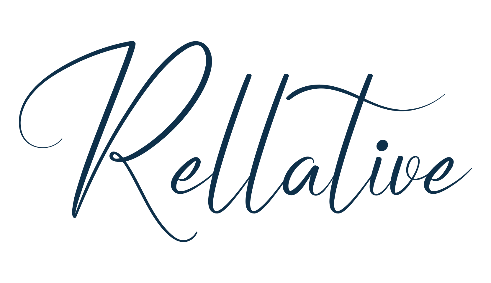 Rellative, calligraphy font preview