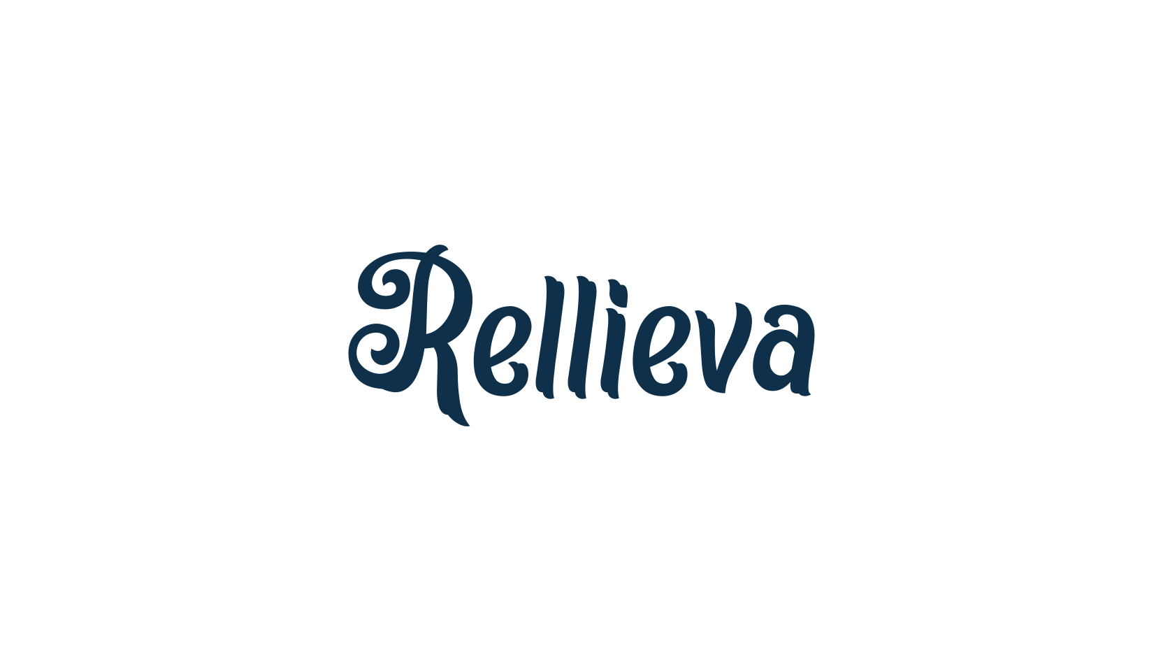 Rellieva, fancy curly decorative font preview